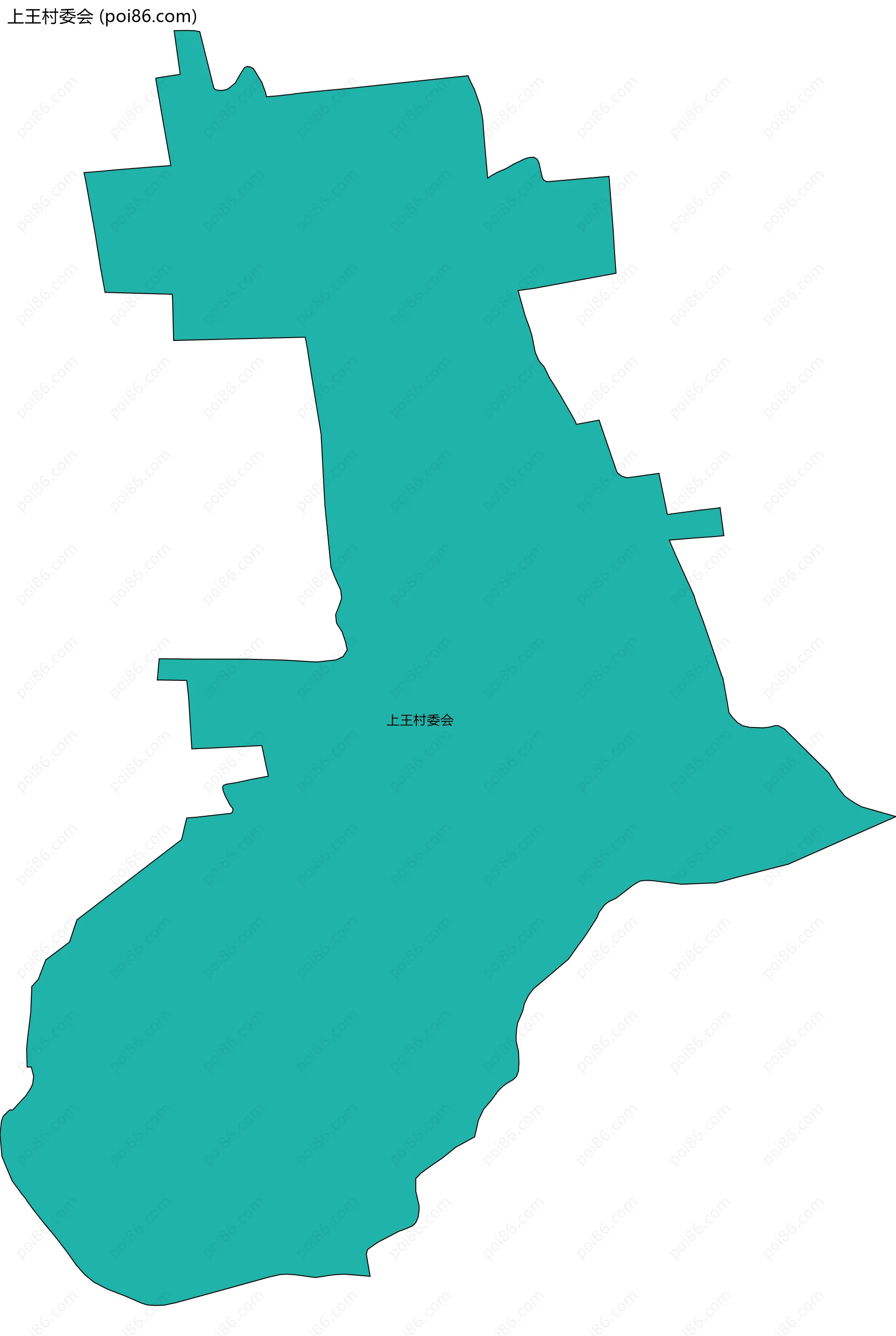 上王村委会边界地图