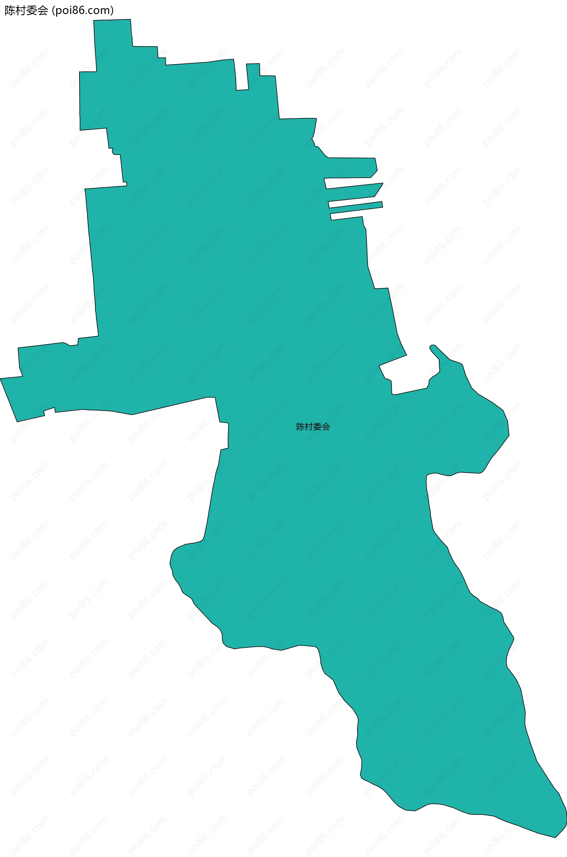 陈村委会边界地图
