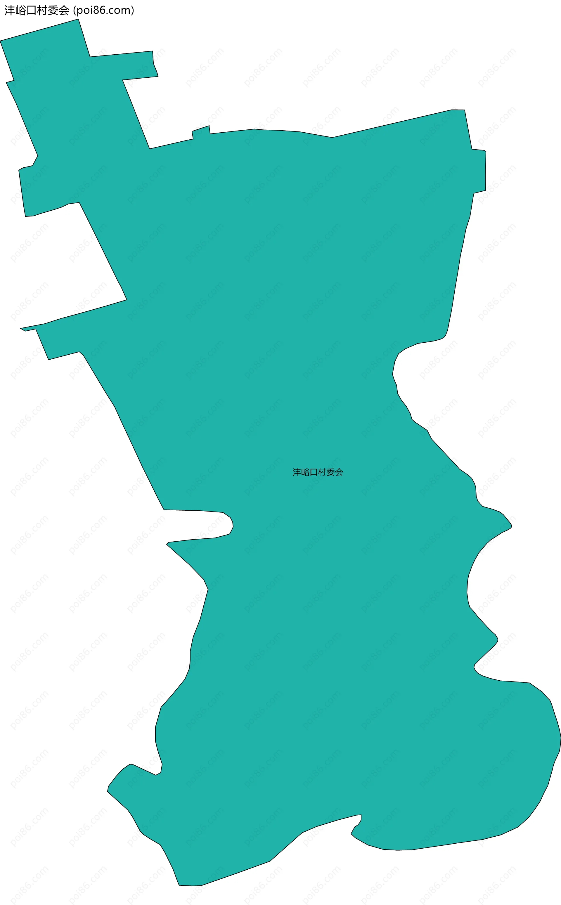 沣峪口村委会边界地图