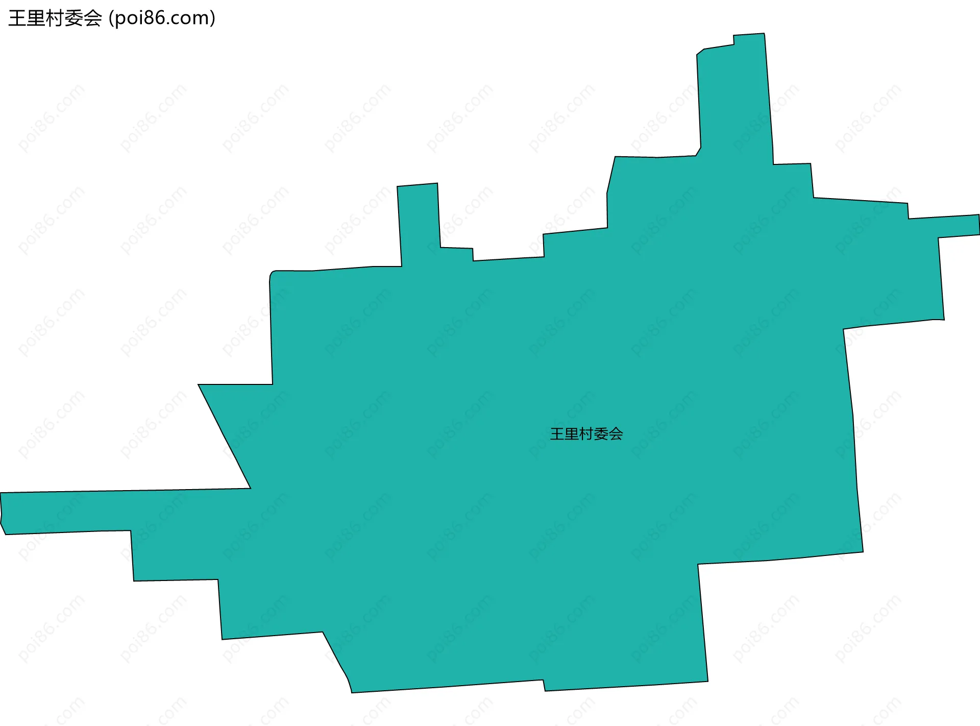 王里村委会边界地图