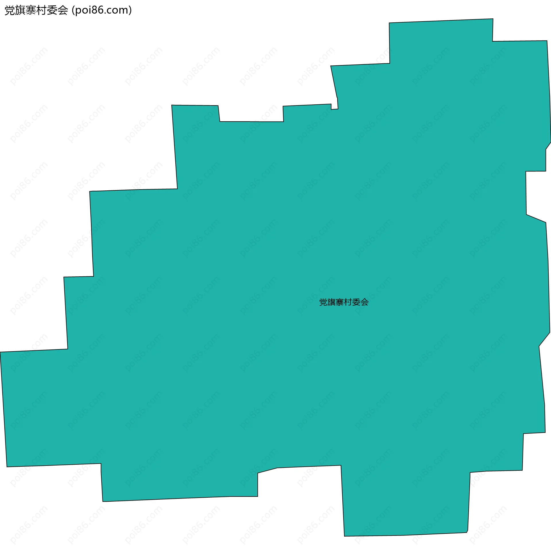 党旗寨村委会边界地图