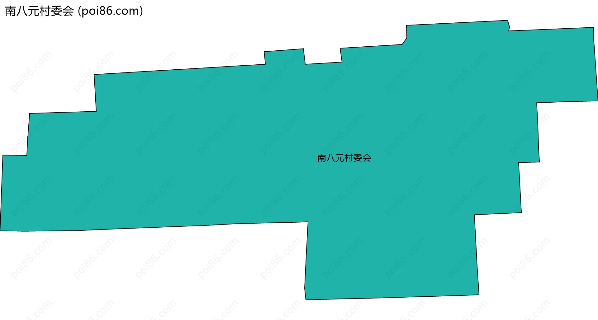 南八元村委会边界地图