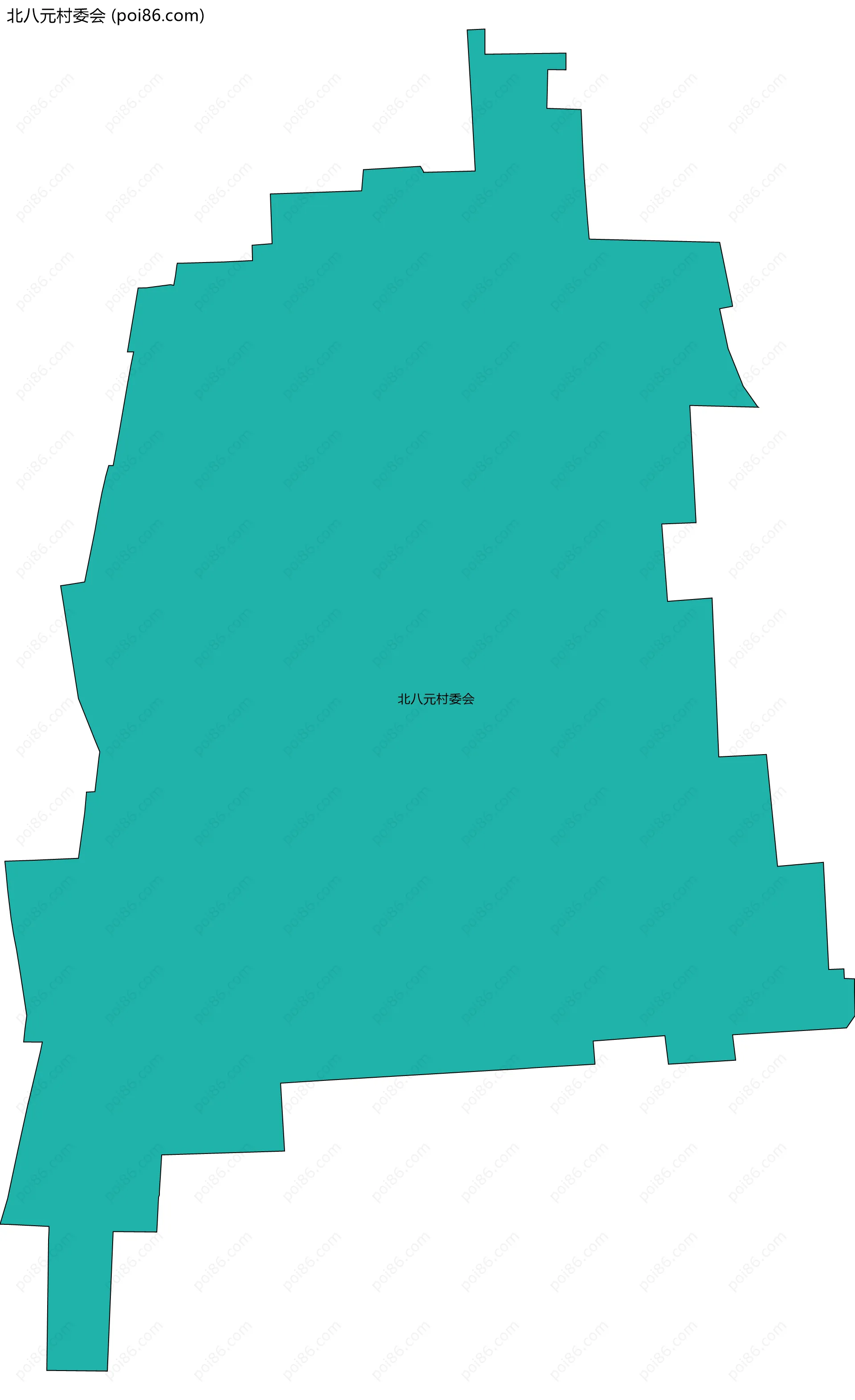 北八元村委会边界地图