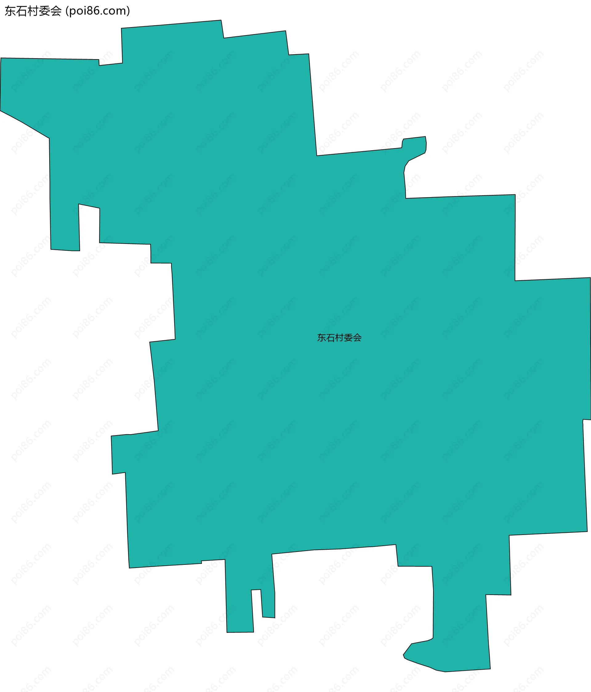 东石村委会边界地图