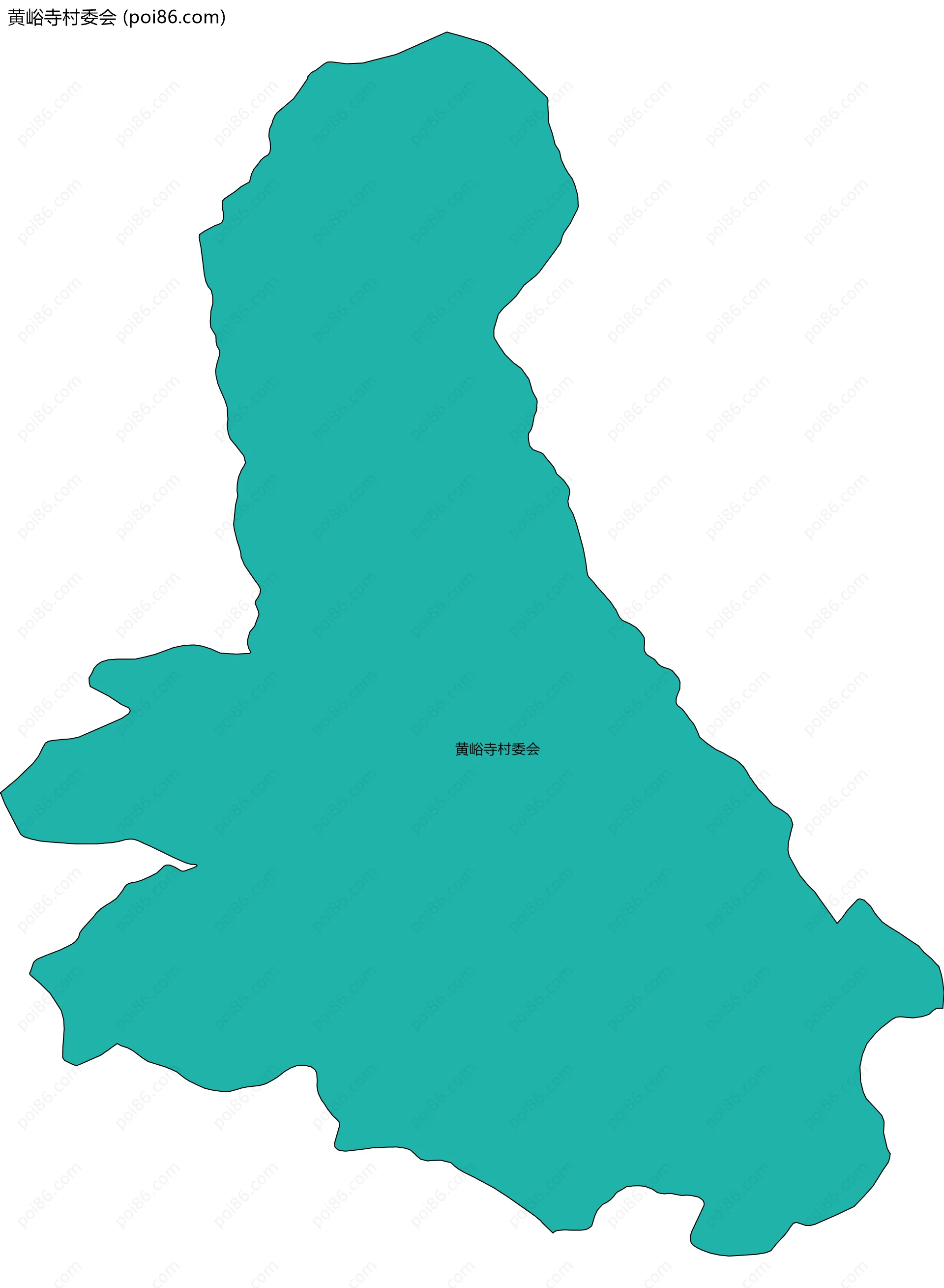 黄峪寺村委会边界地图