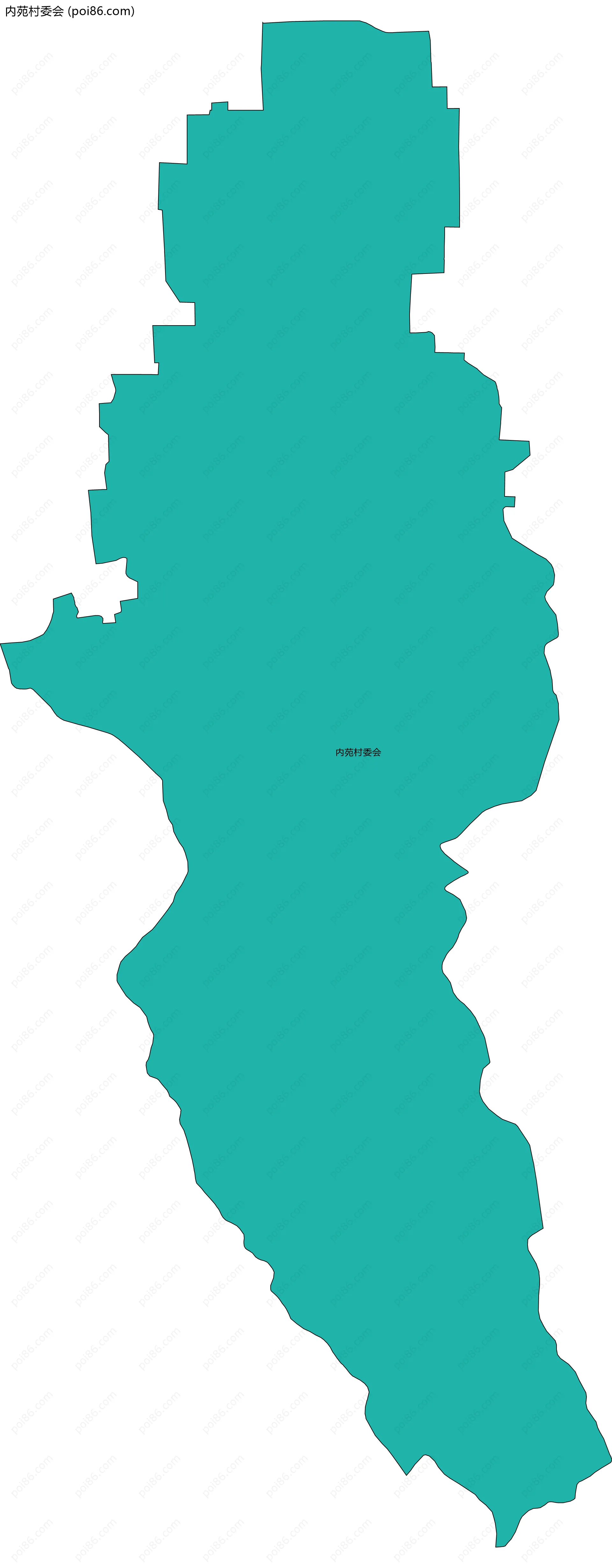 内苑村委会边界地图