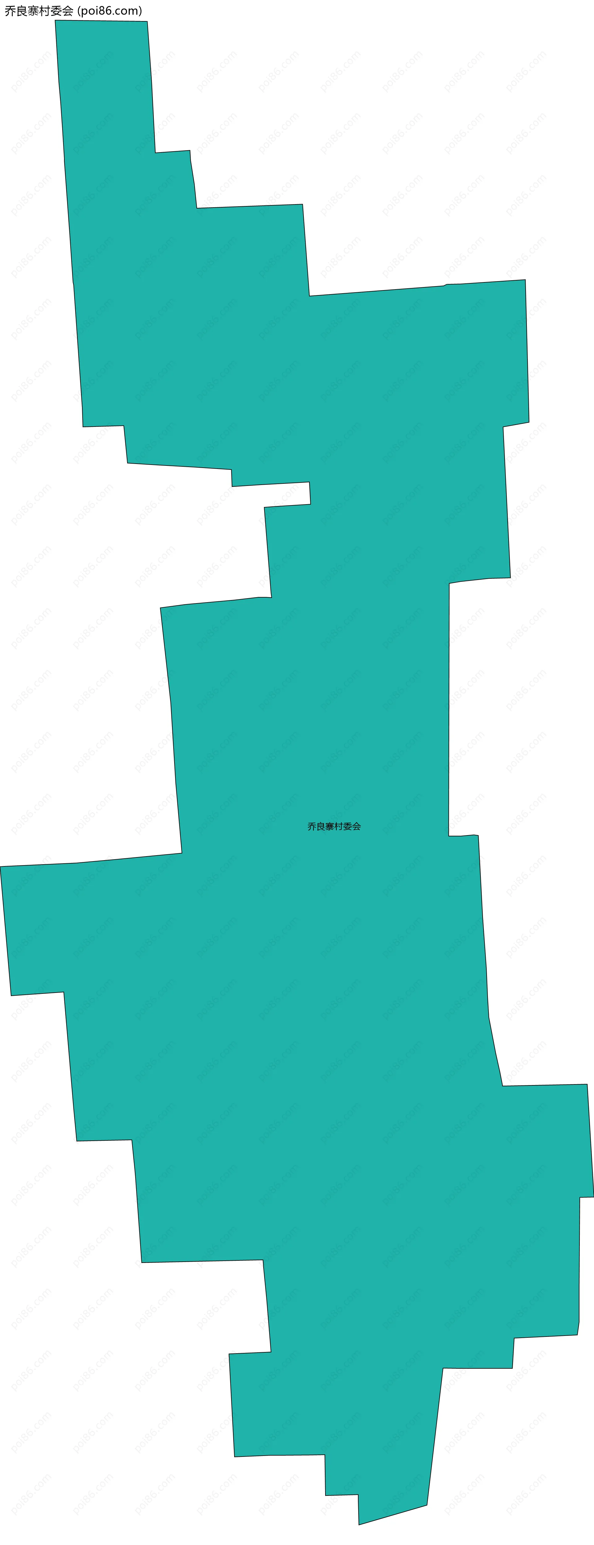 乔良寨村委会边界地图