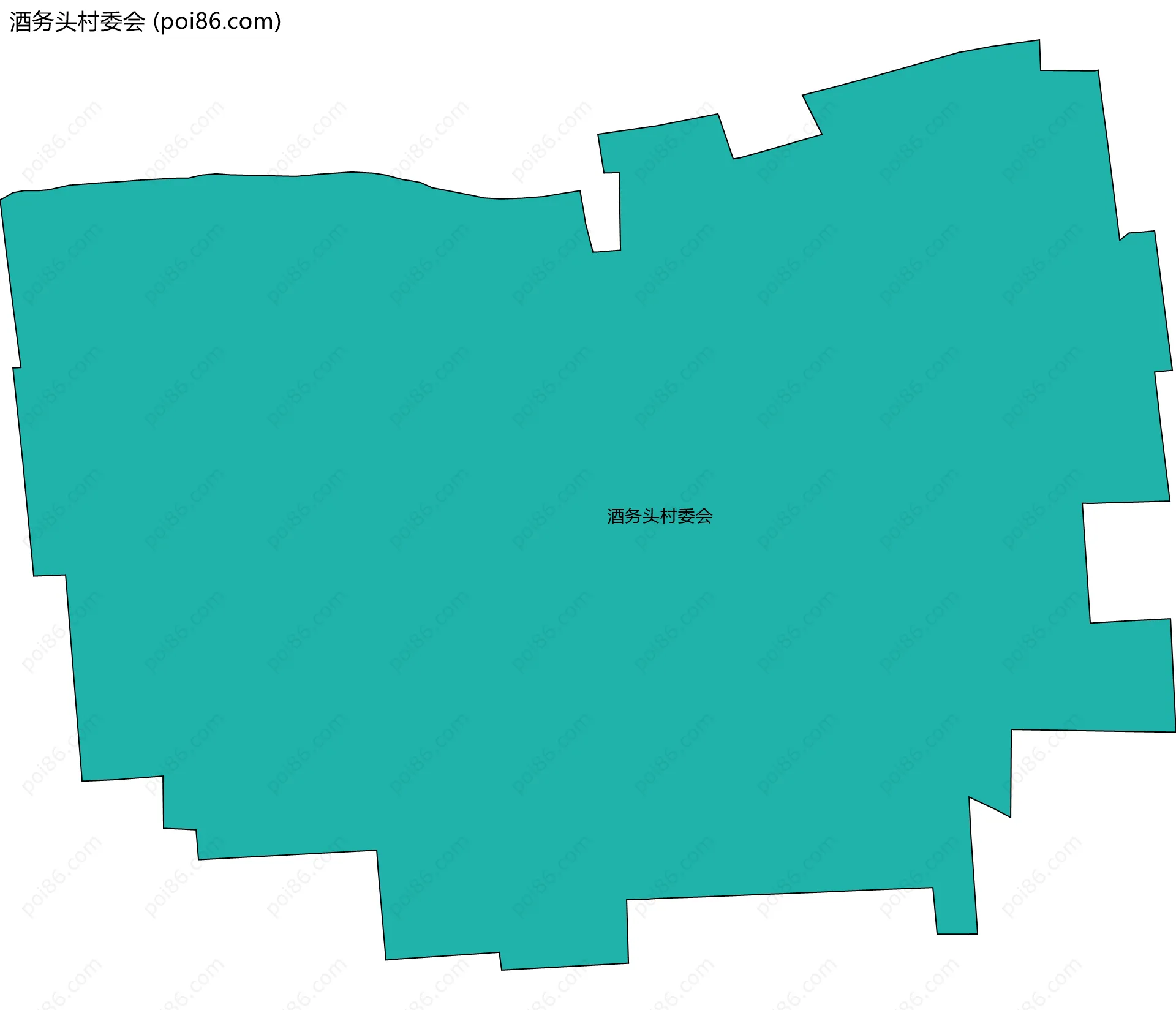 酒务头村委会边界地图