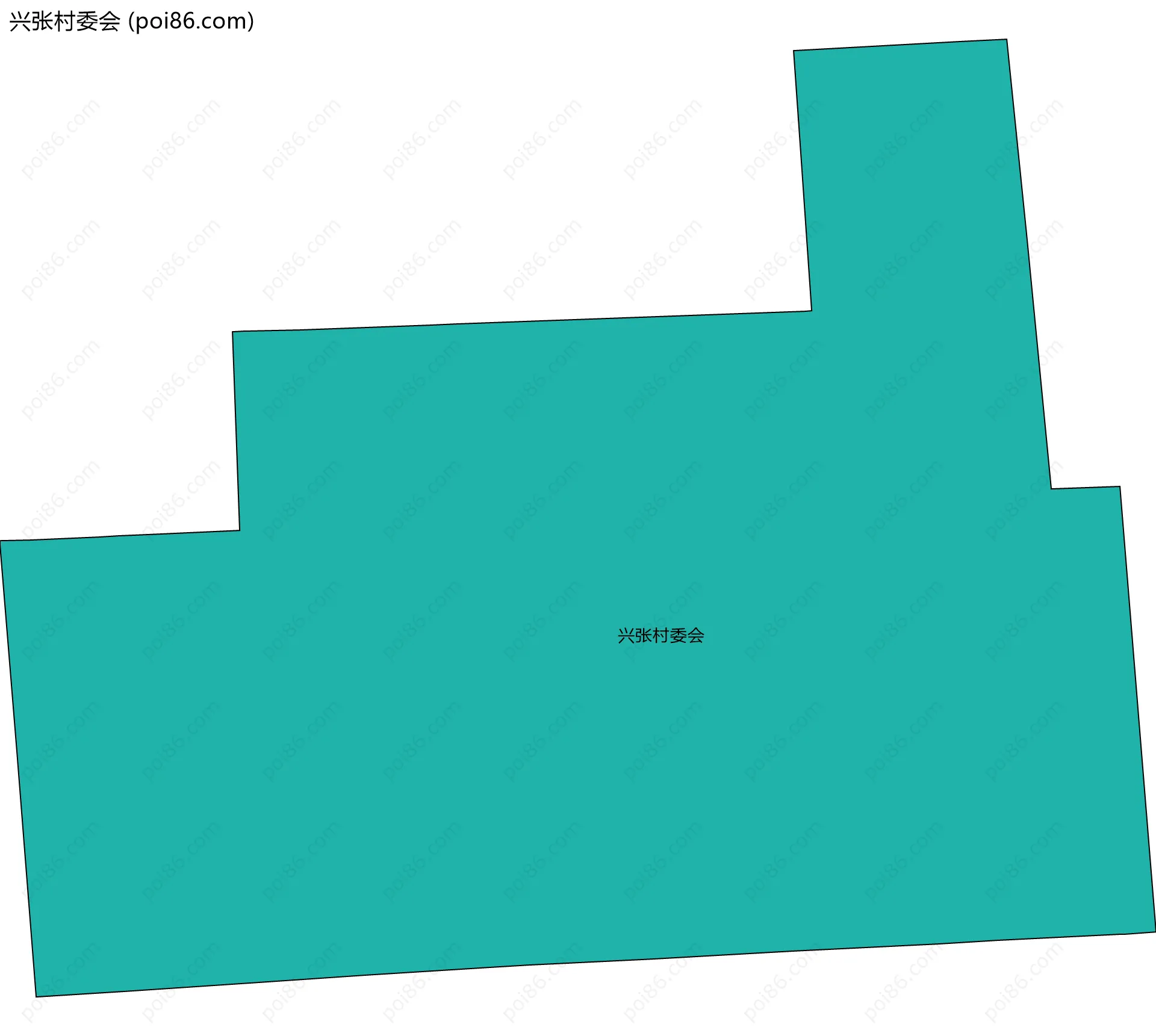 兴张村委会边界地图