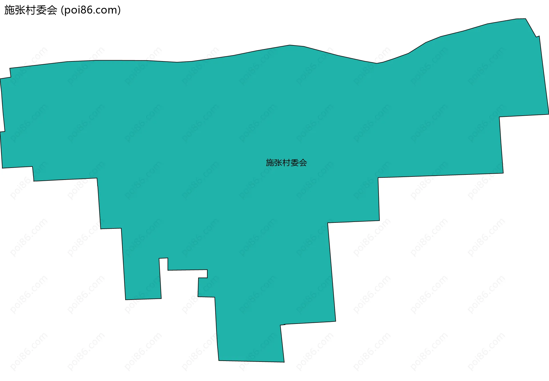 施张村委会边界地图