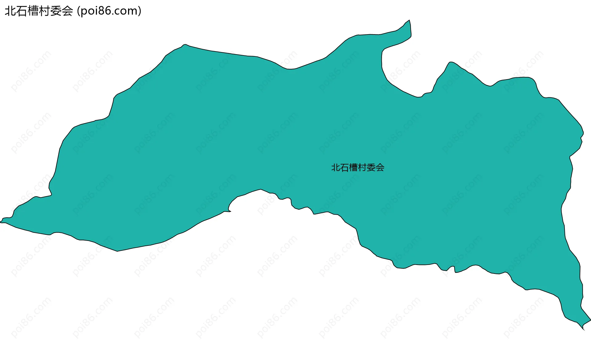 北石槽村委会边界地图