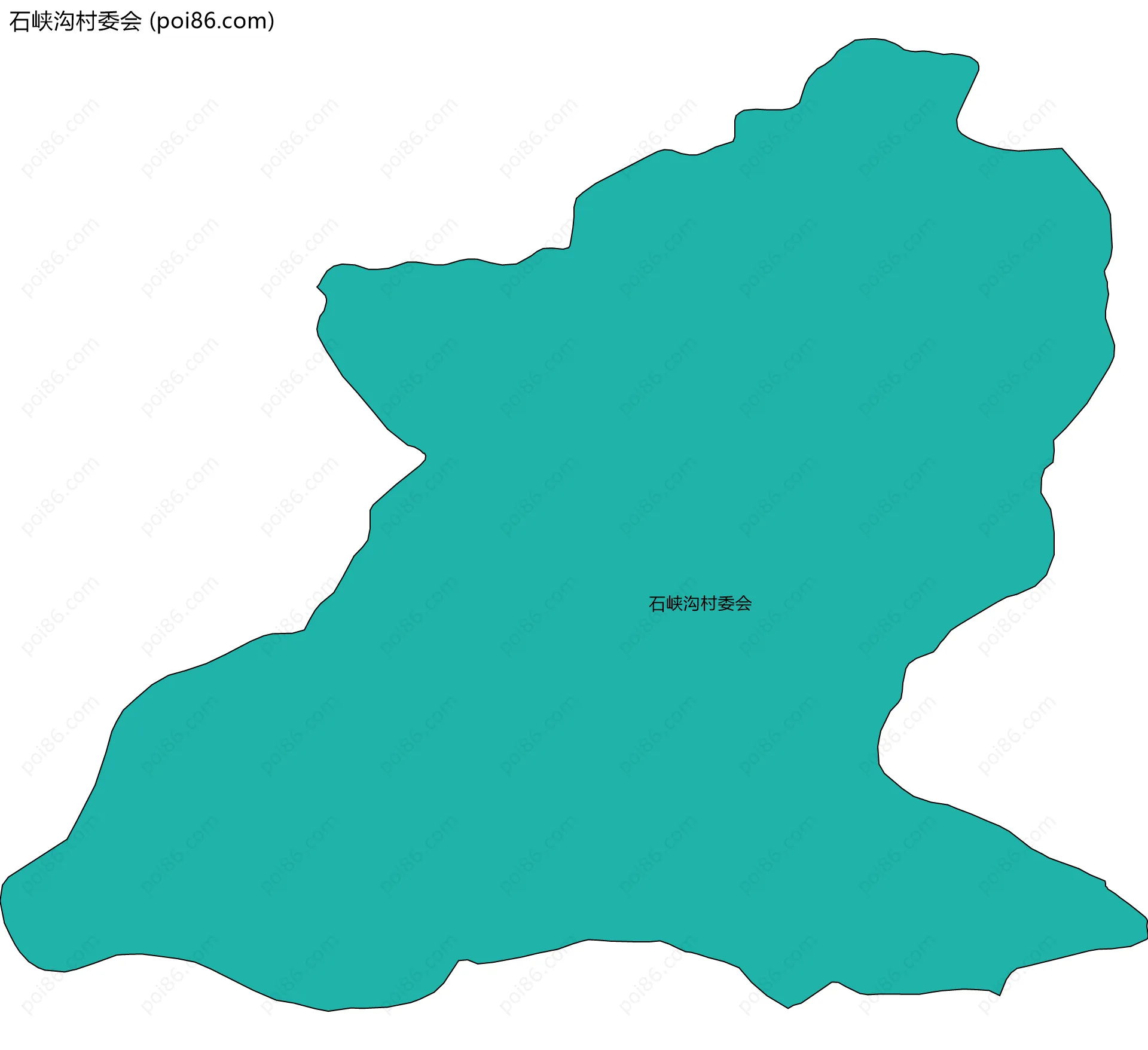 石峡沟村委会边界地图