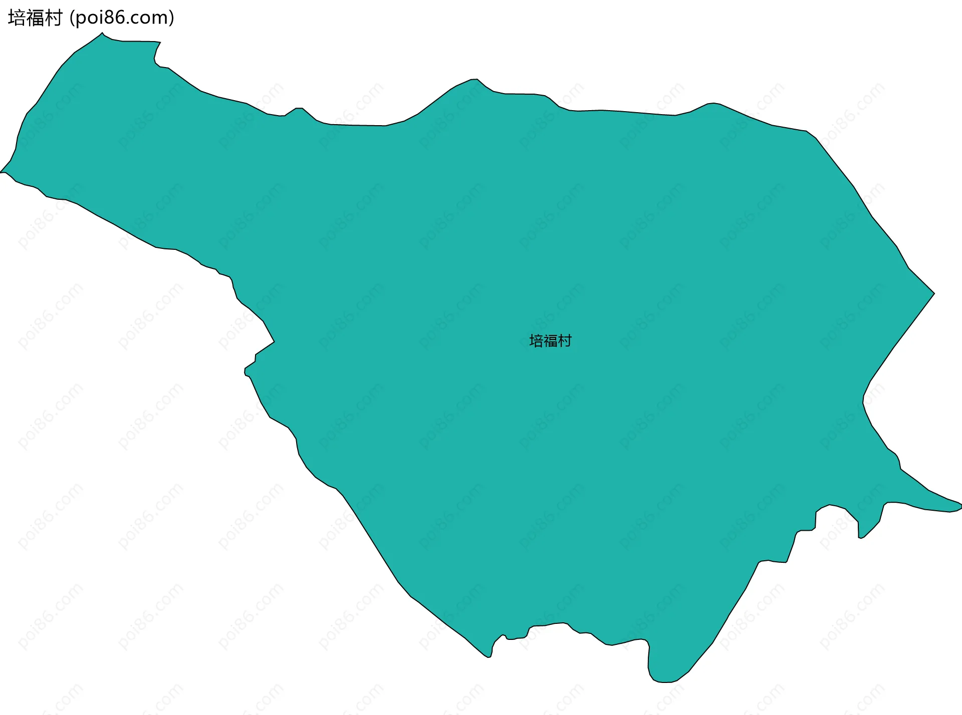 培福村边界地图