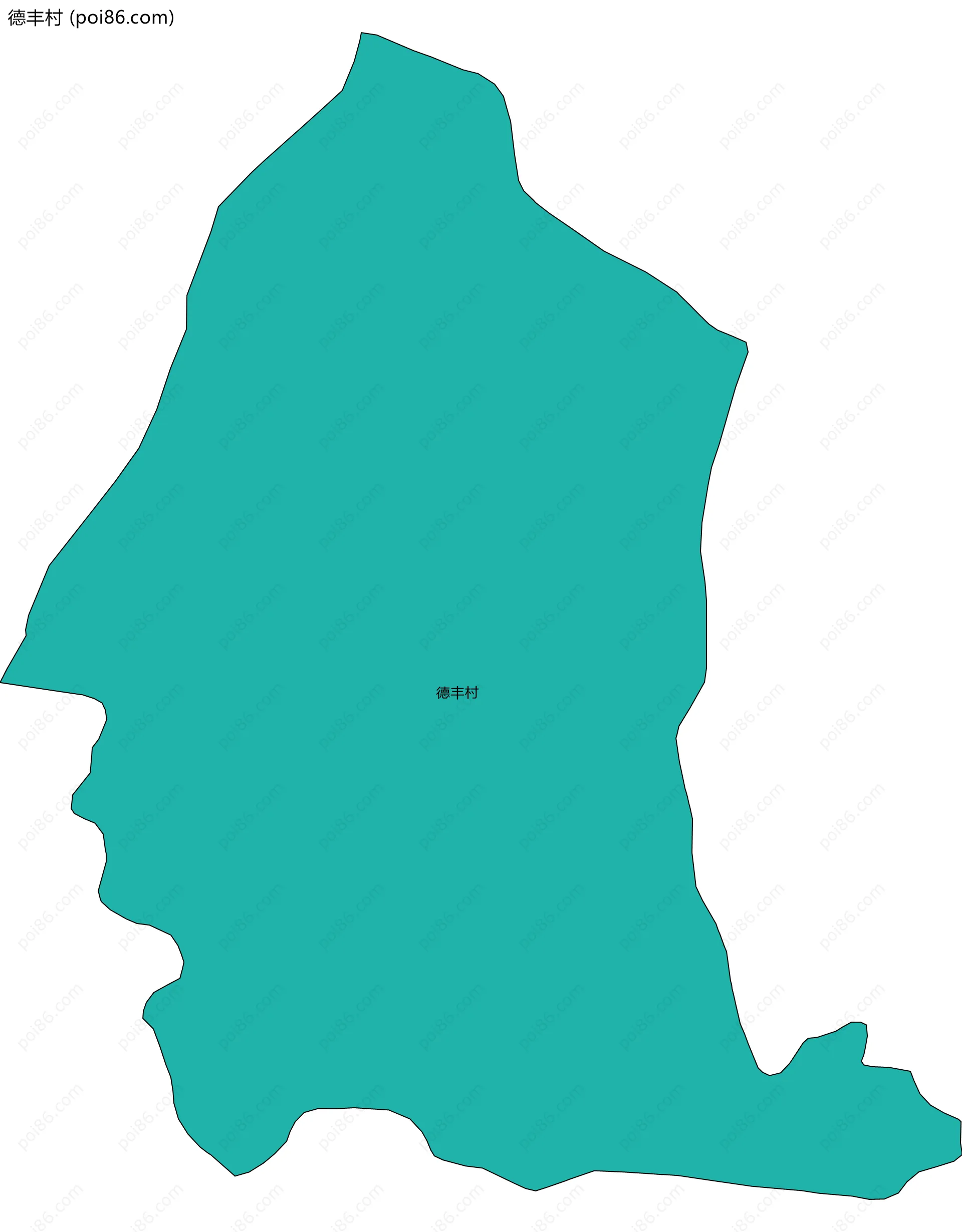 德丰村边界地图