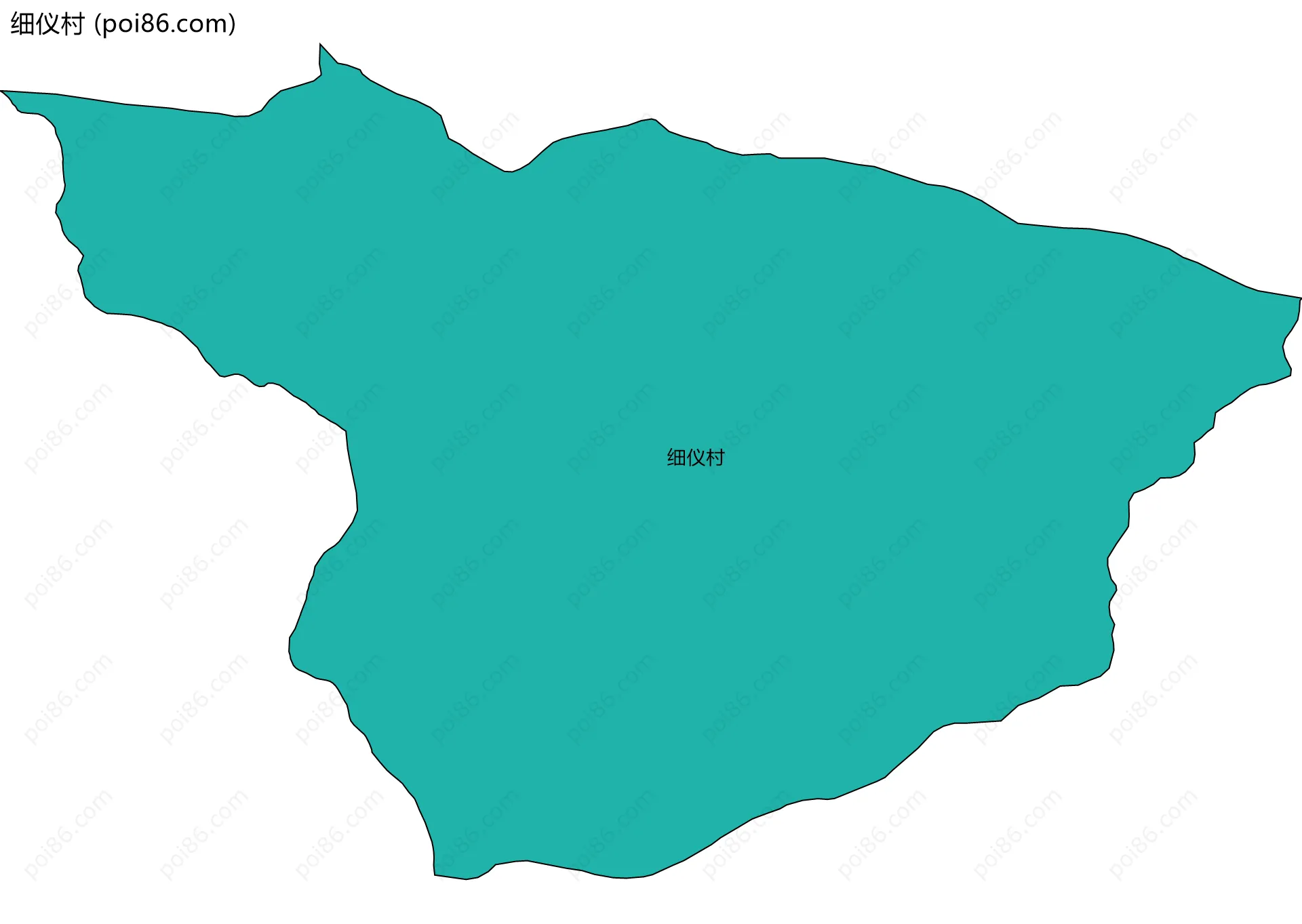 细仪村边界地图