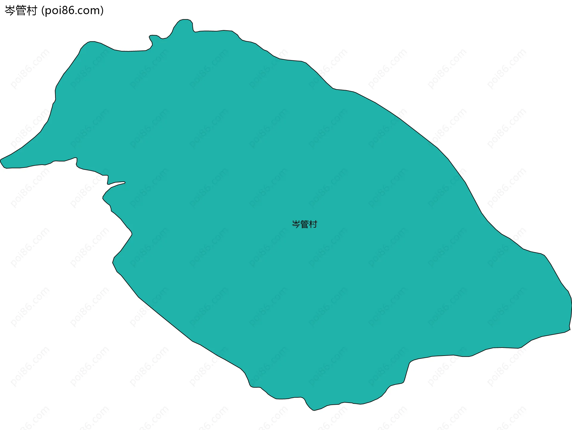 岑管村边界地图