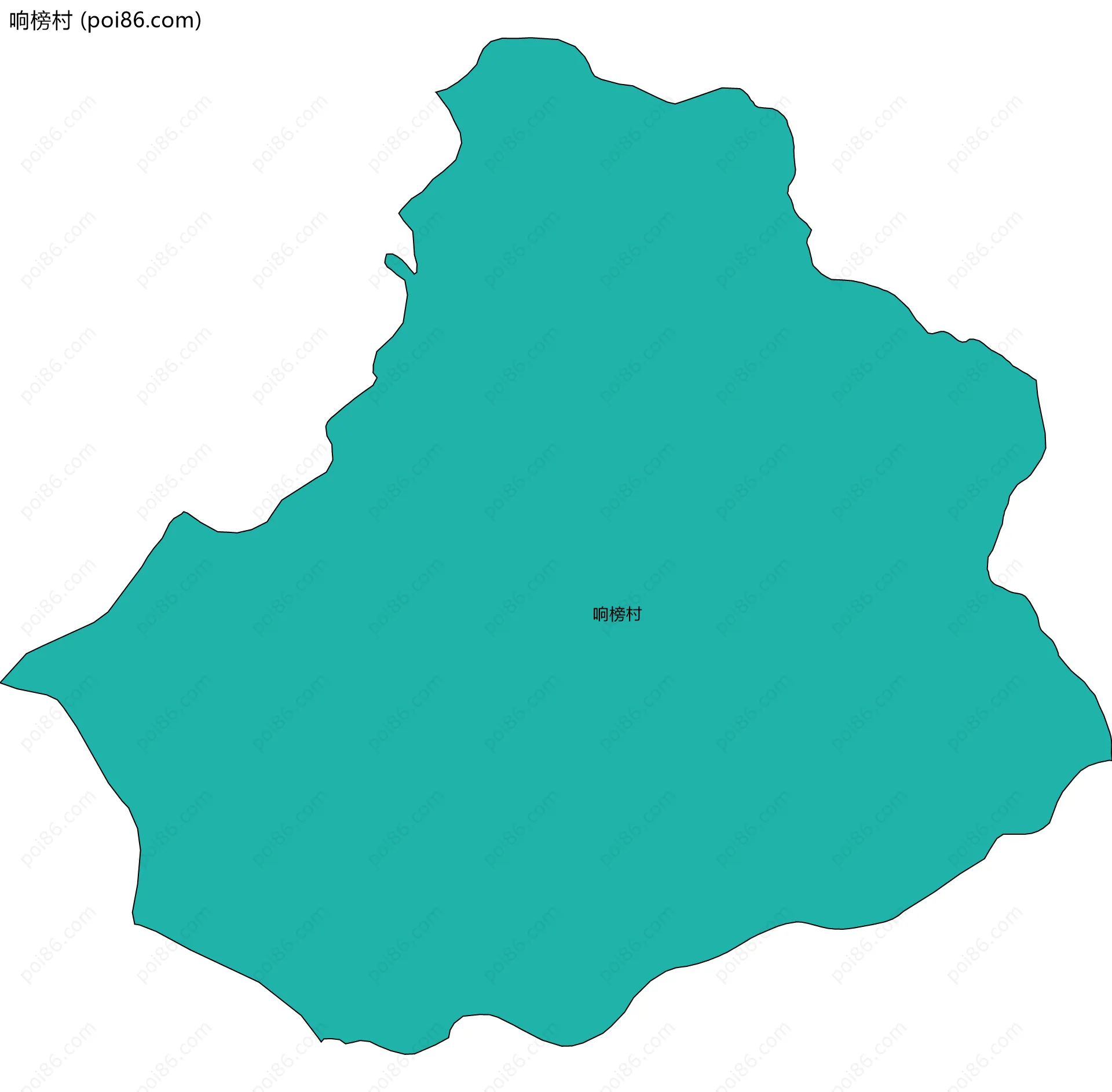 响榜村边界地图