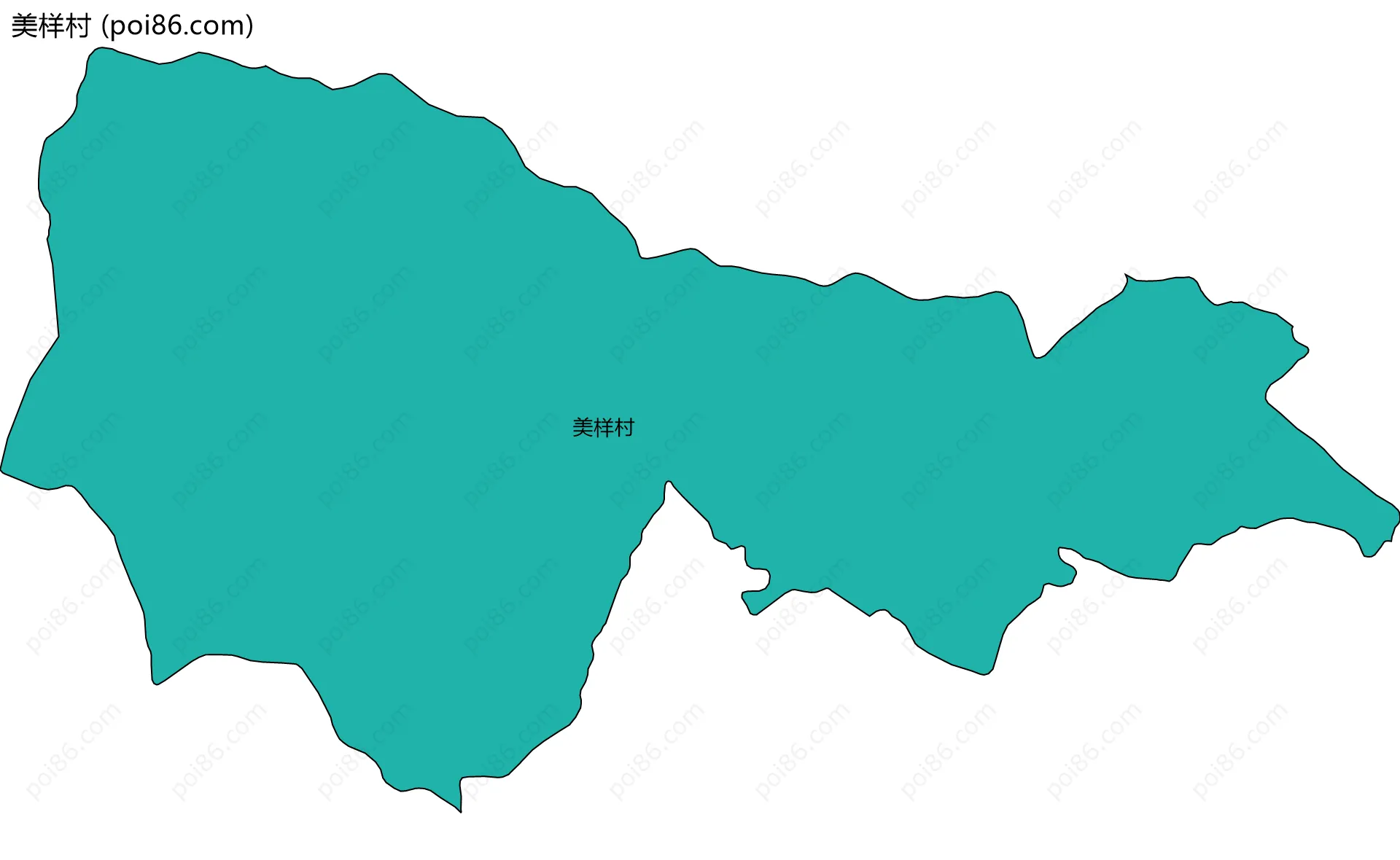 美样村边界地图