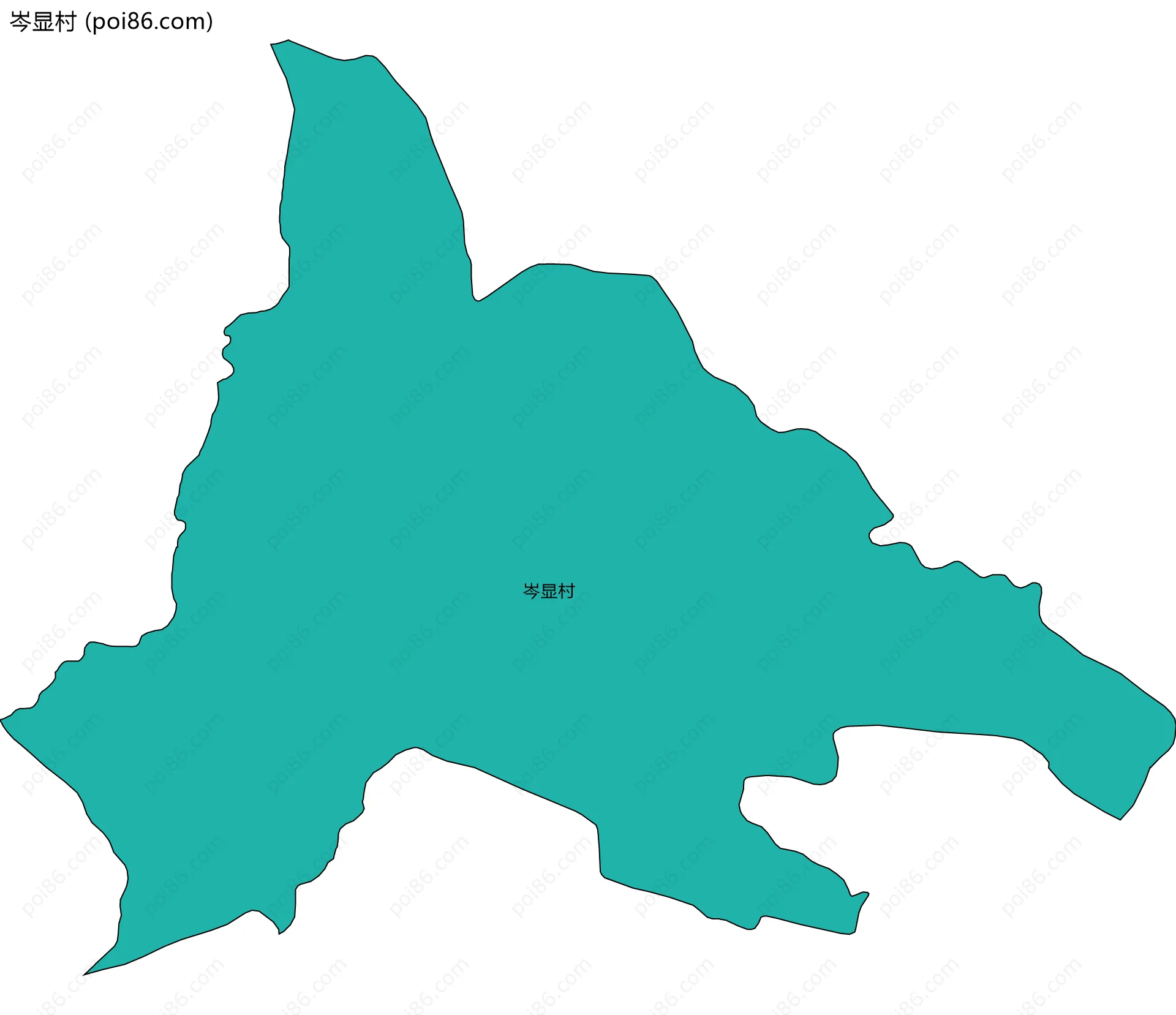 岑显村边界地图