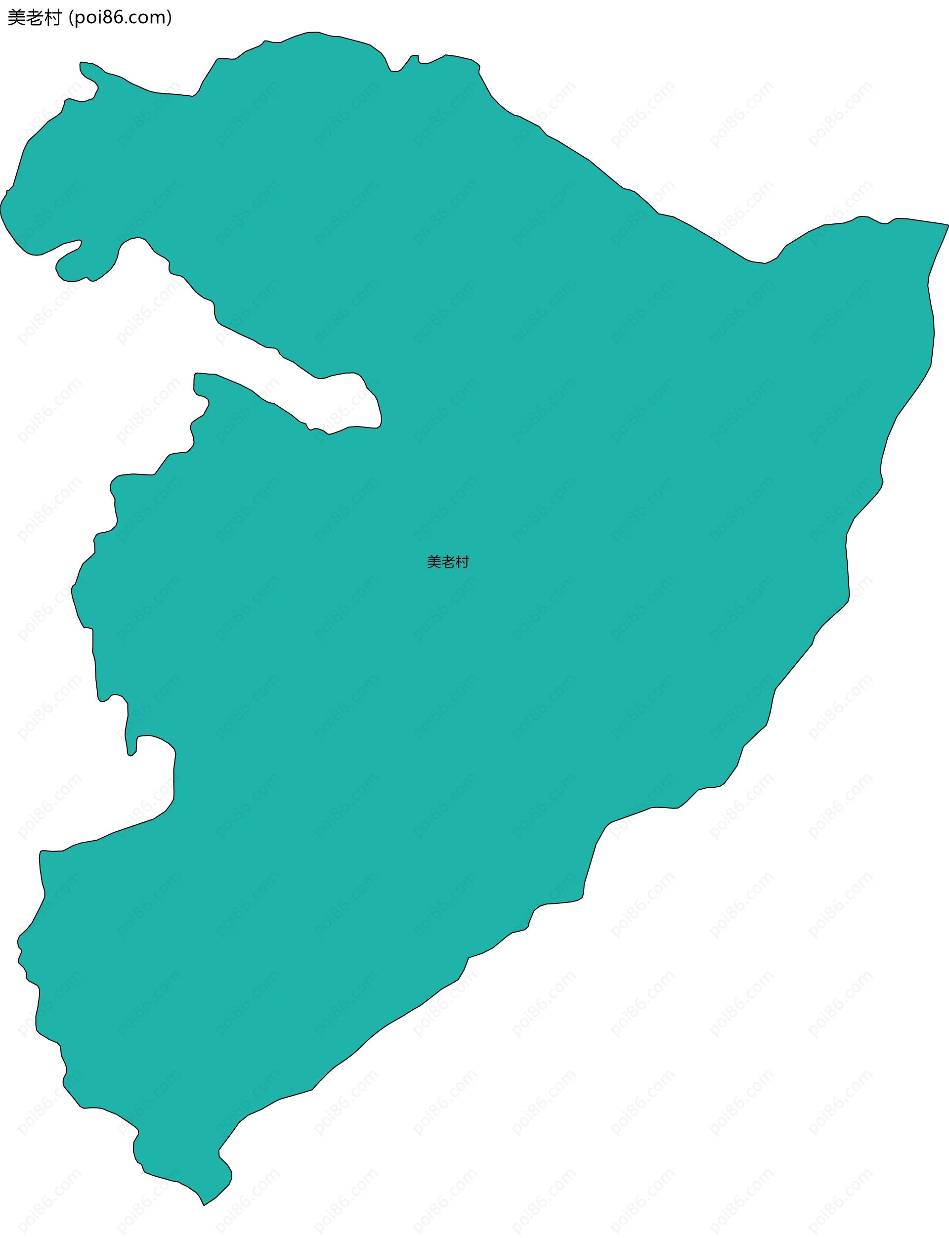 美老村边界地图