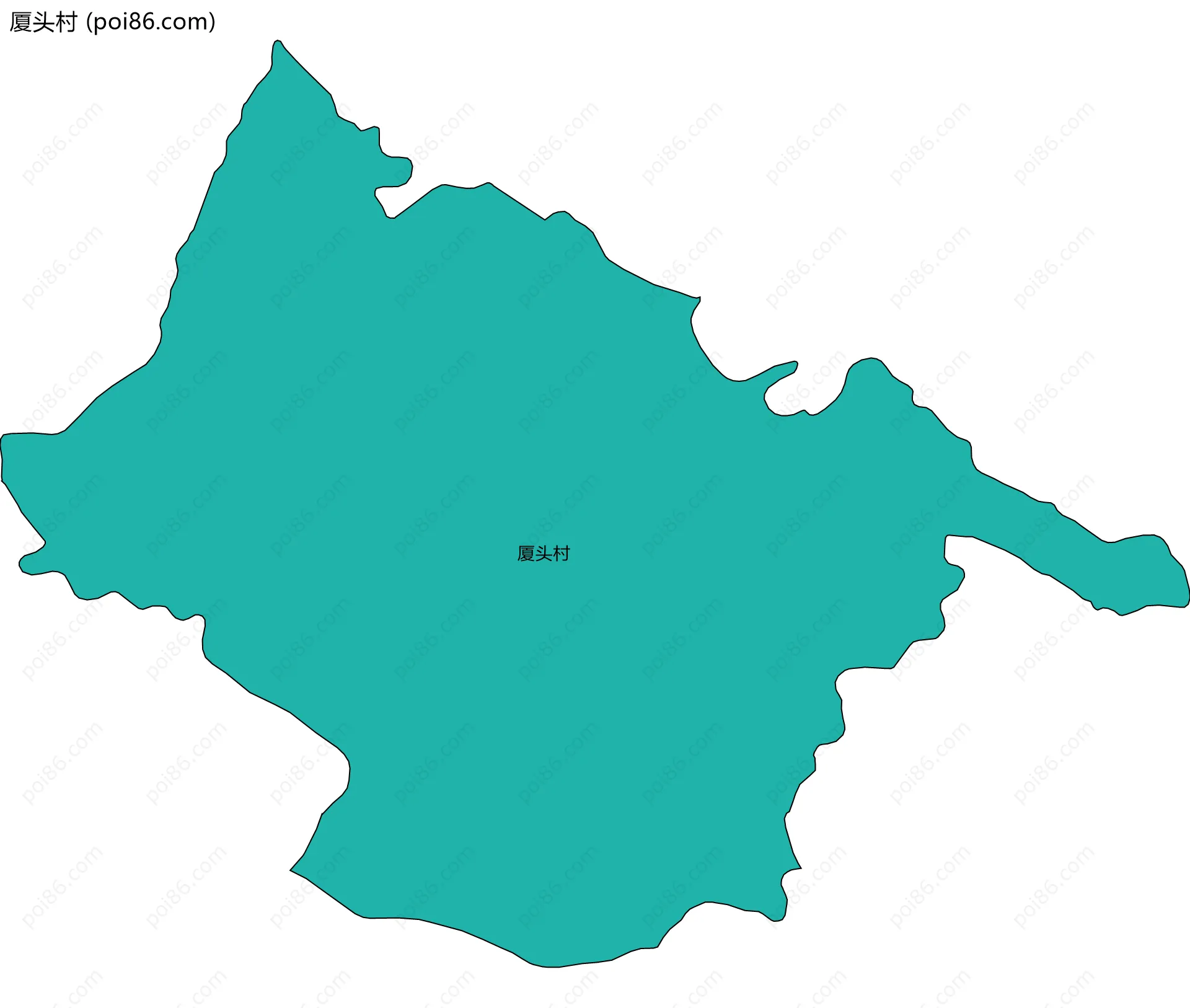 厦头村边界地图