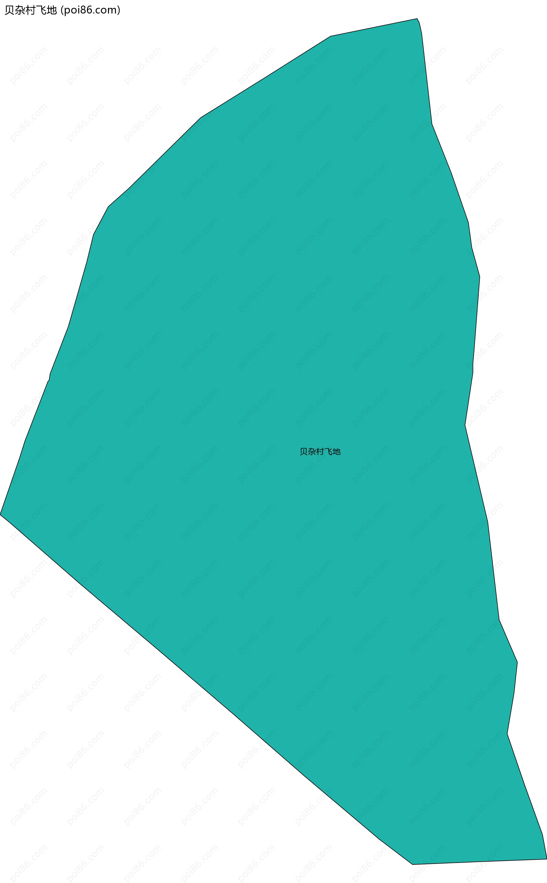 贝杂村飞地边界地图