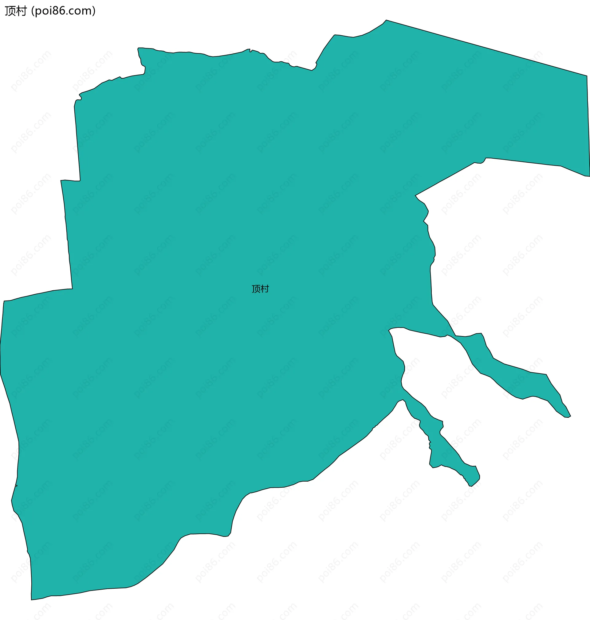 顶村边界地图