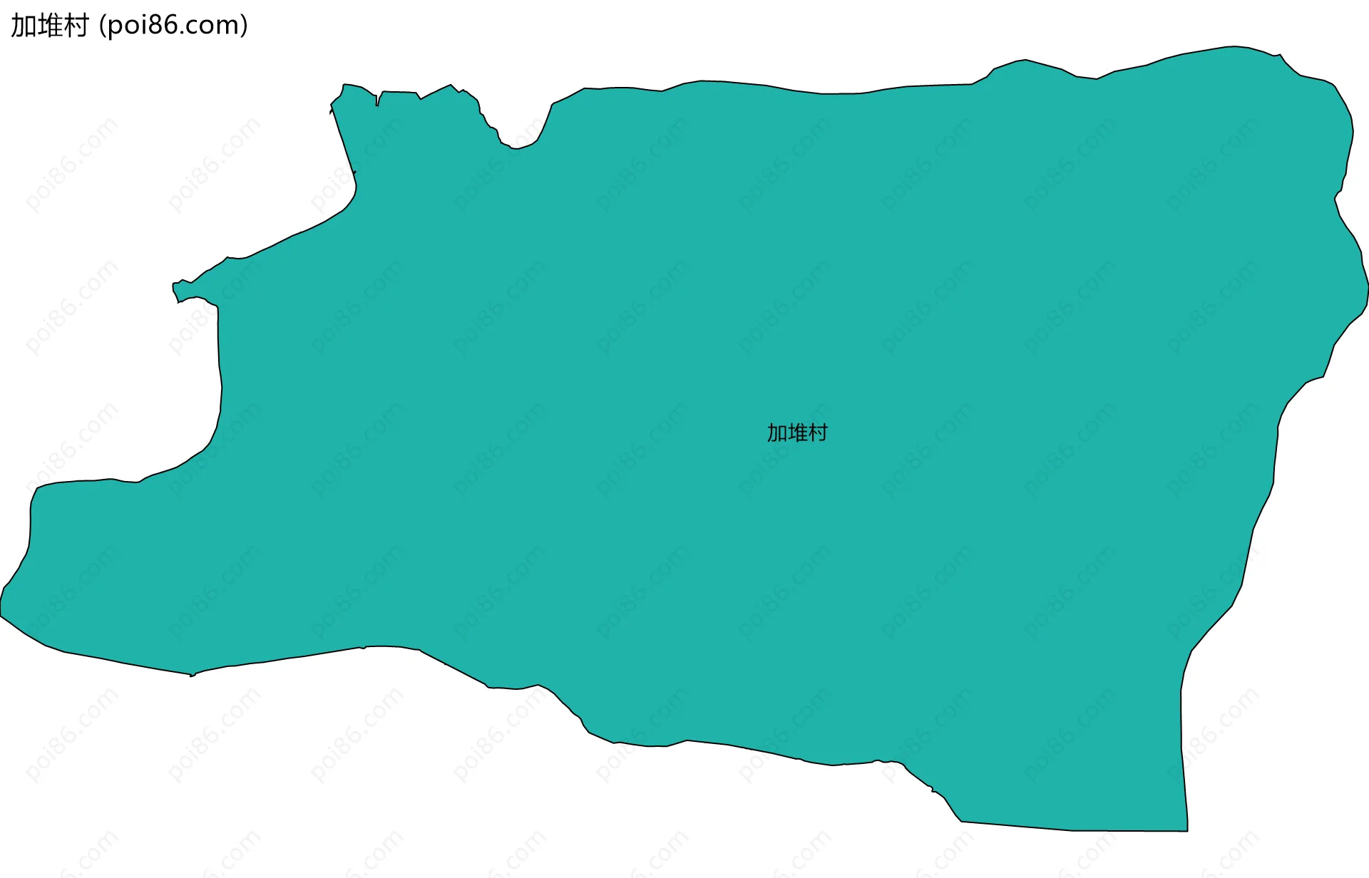 加堆村边界地图