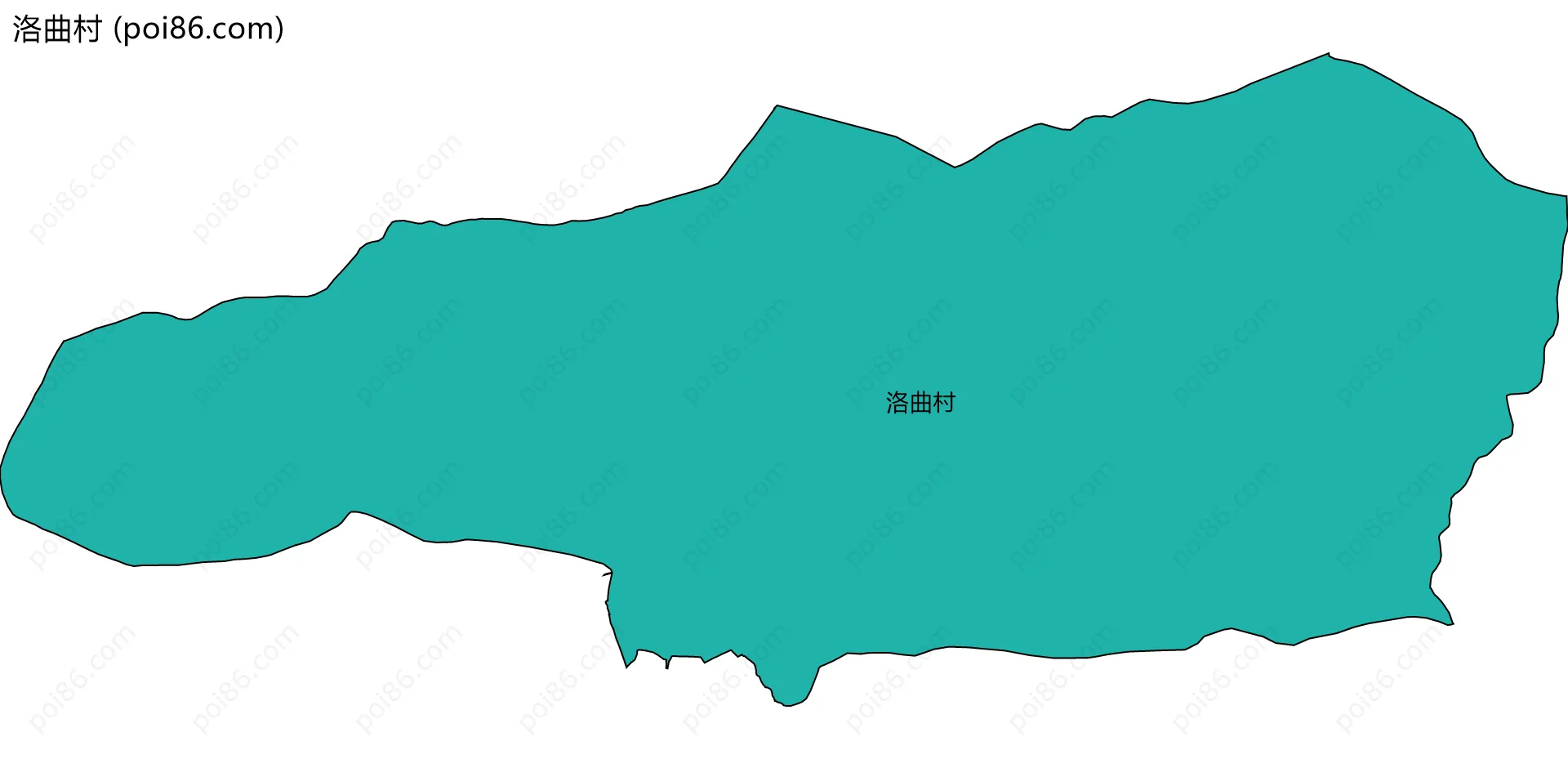 洛曲村边界地图