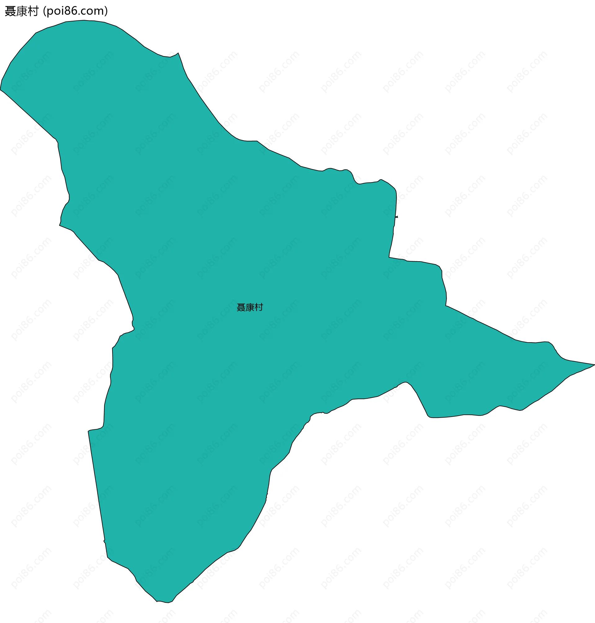 聂康村边界地图