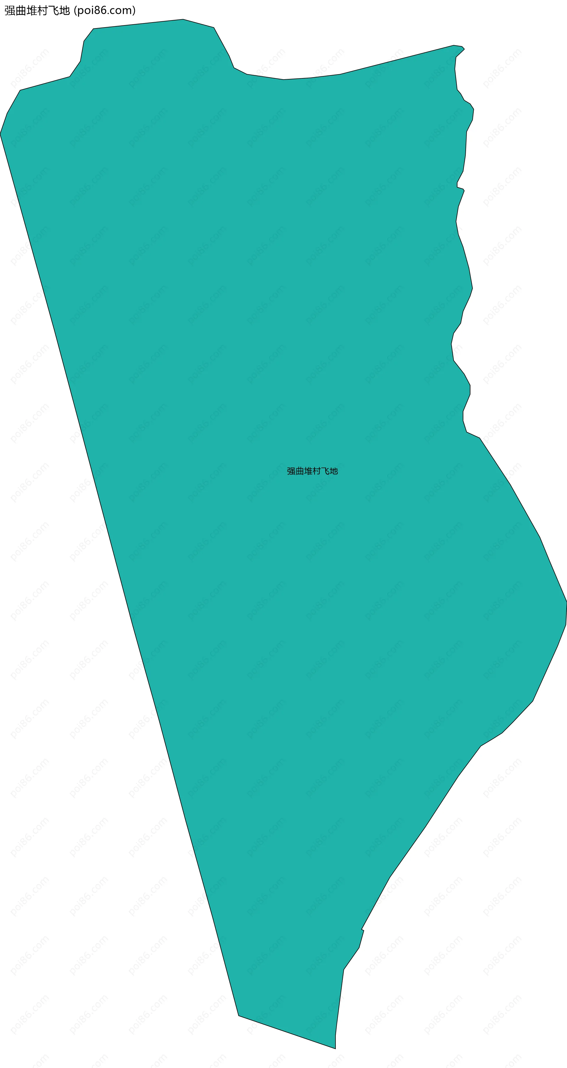 强曲堆村飞地边界地图