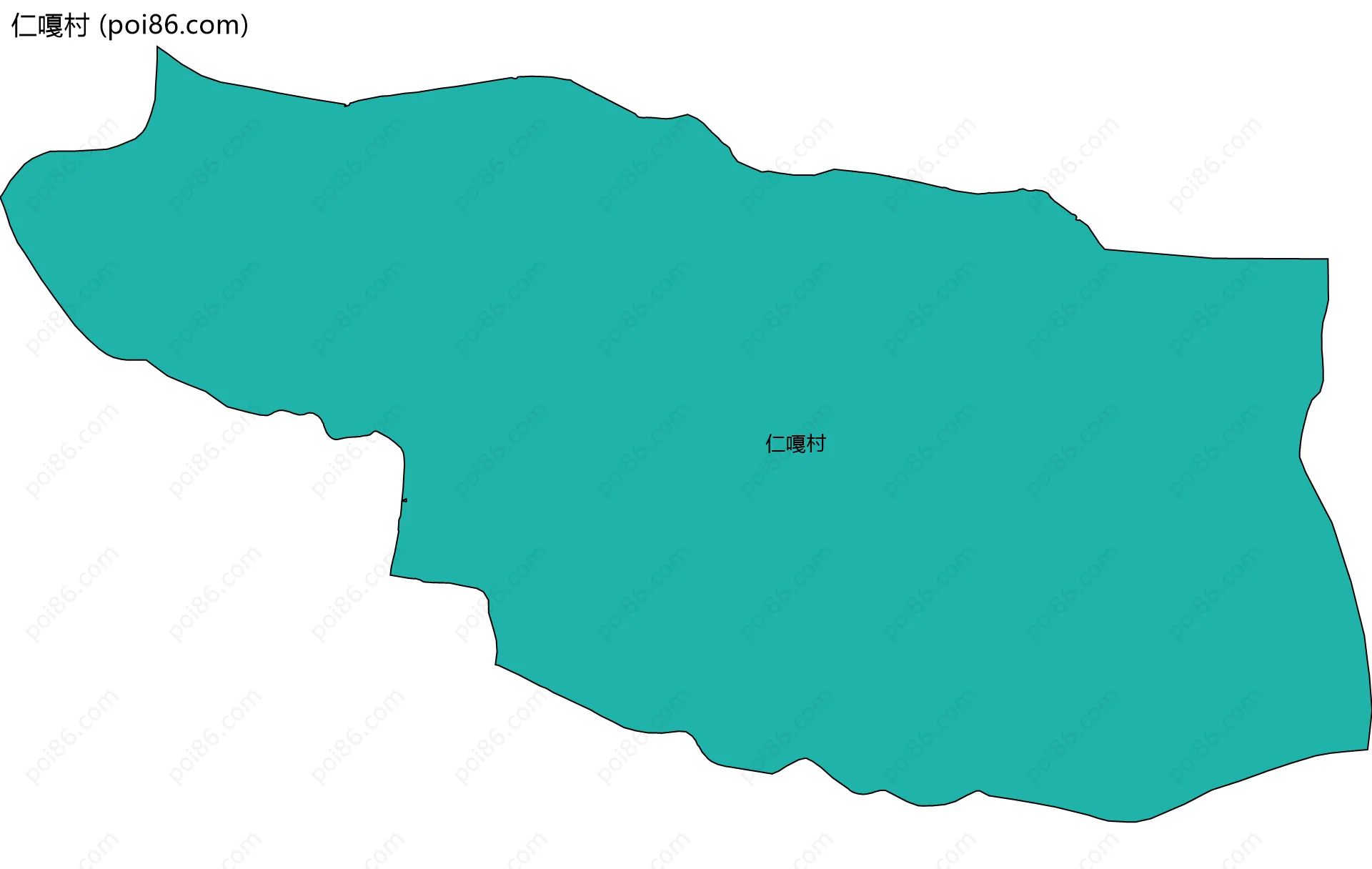 仁嘎村边界地图