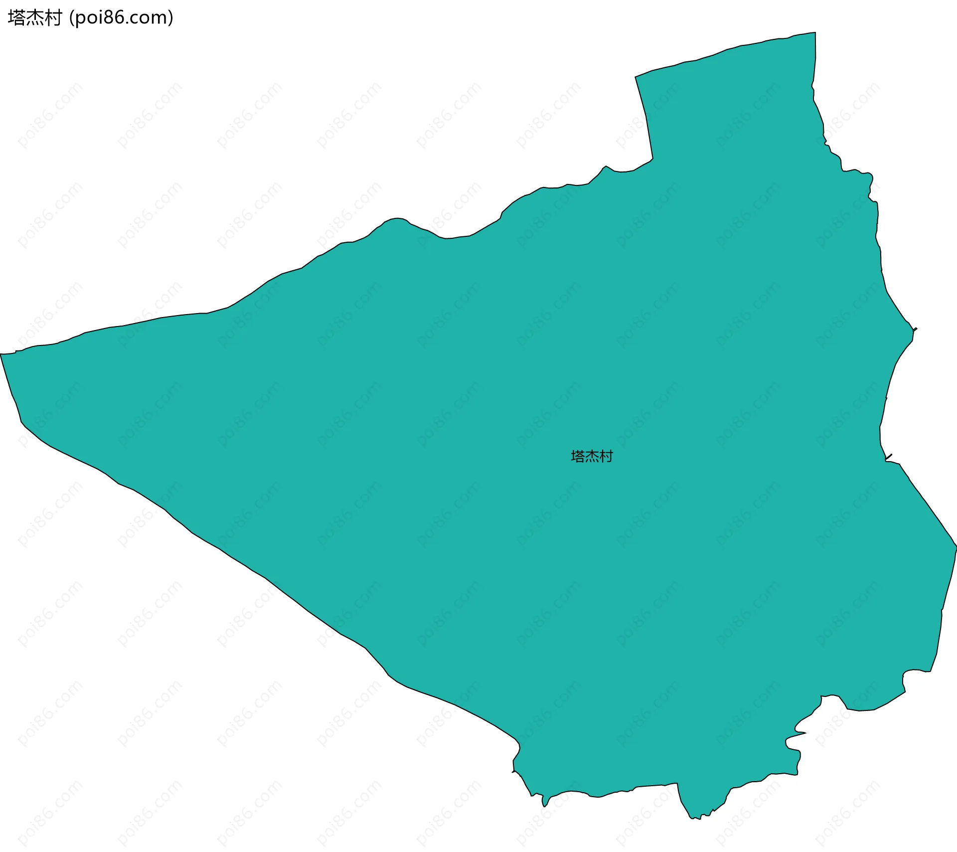 塔杰村边界地图