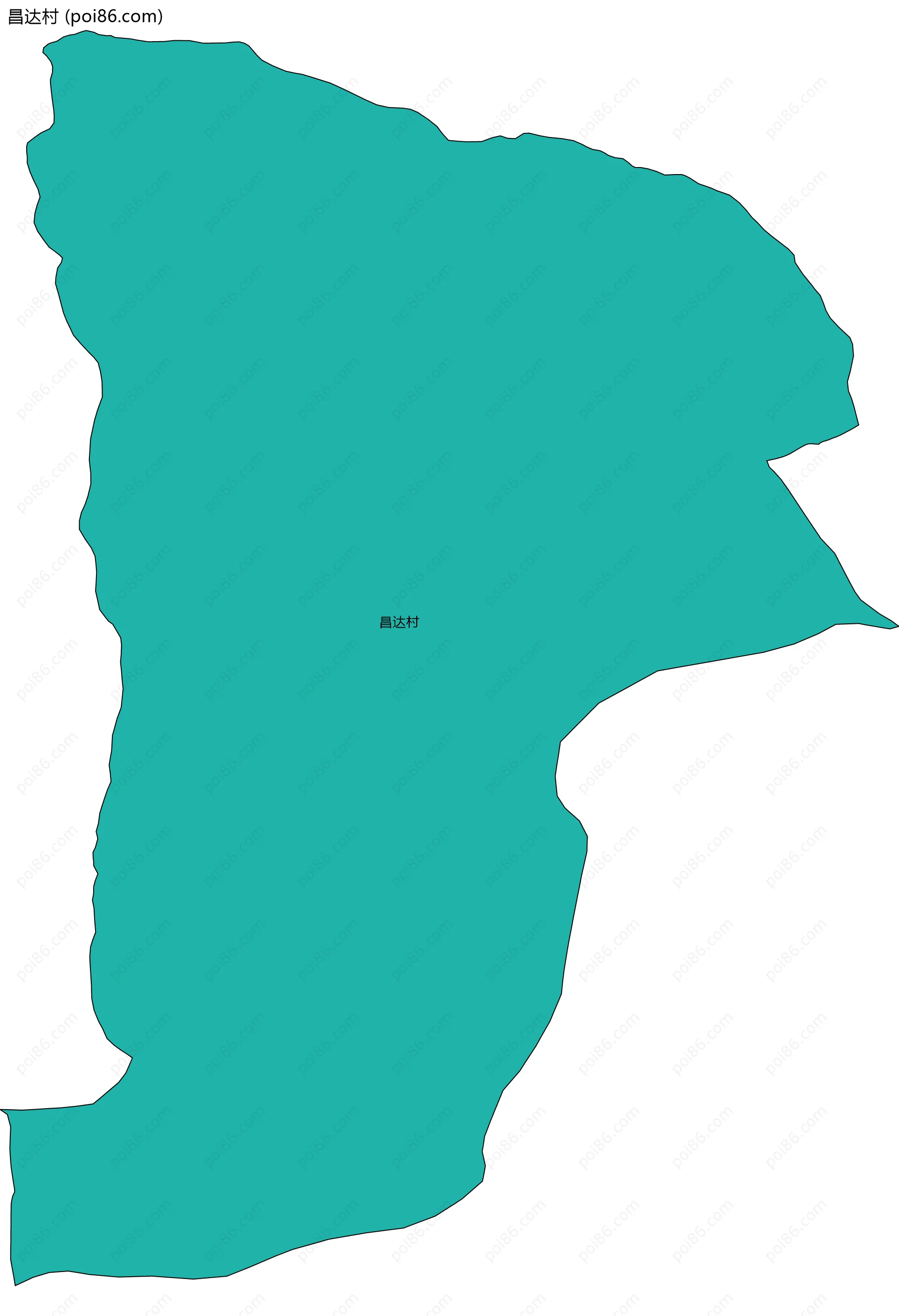 昌达村边界地图
