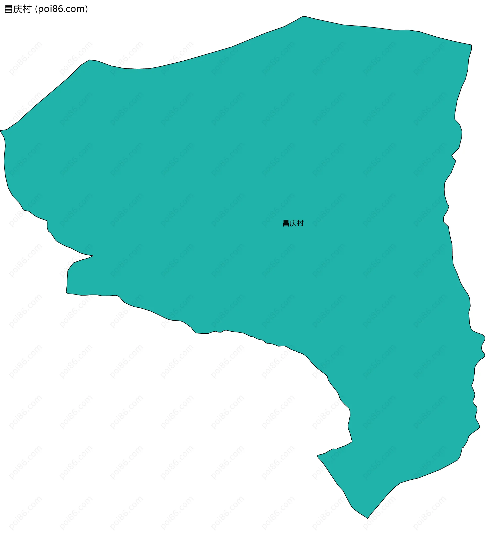 昌庆村边界地图