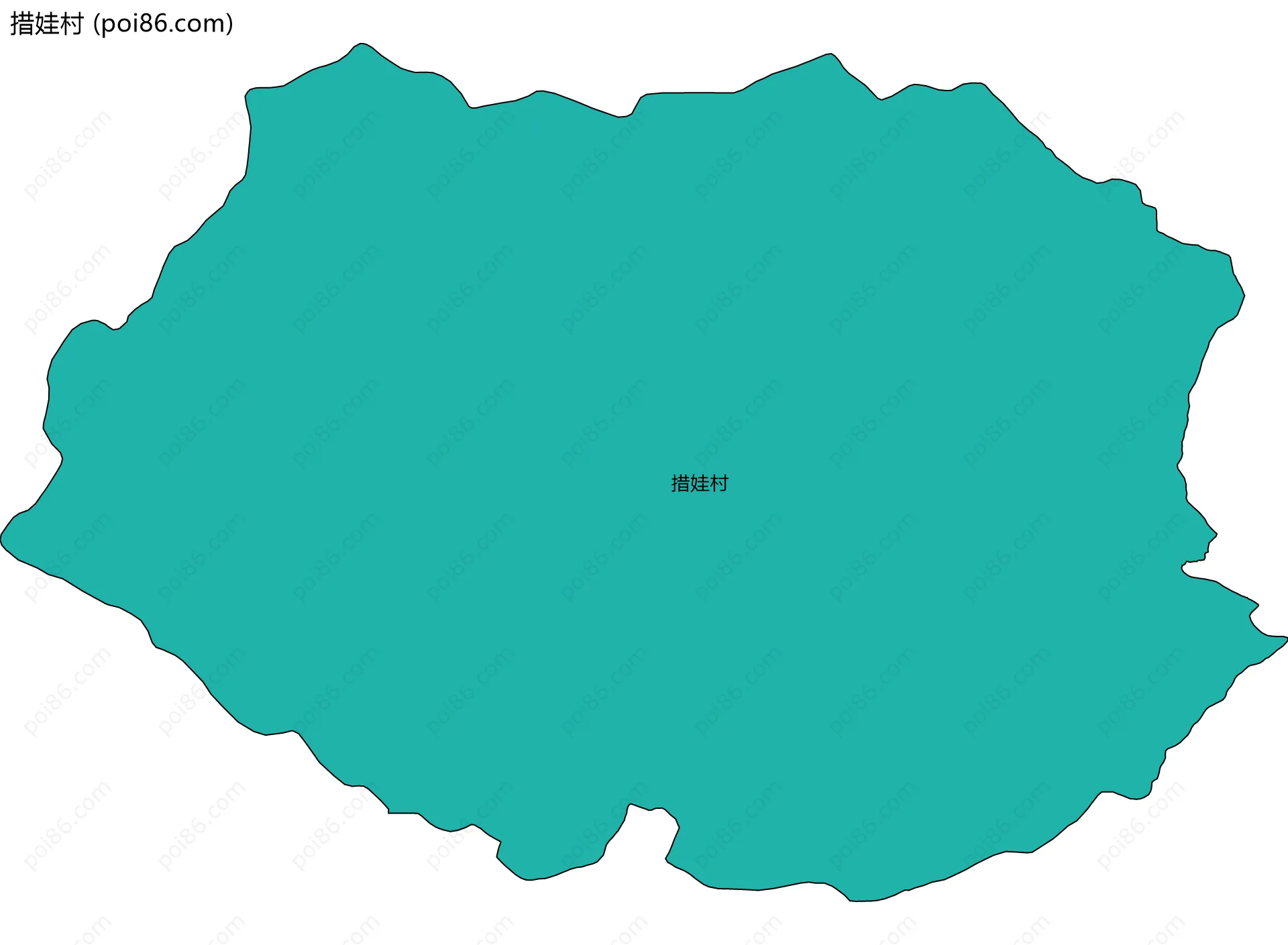 措娃村边界地图