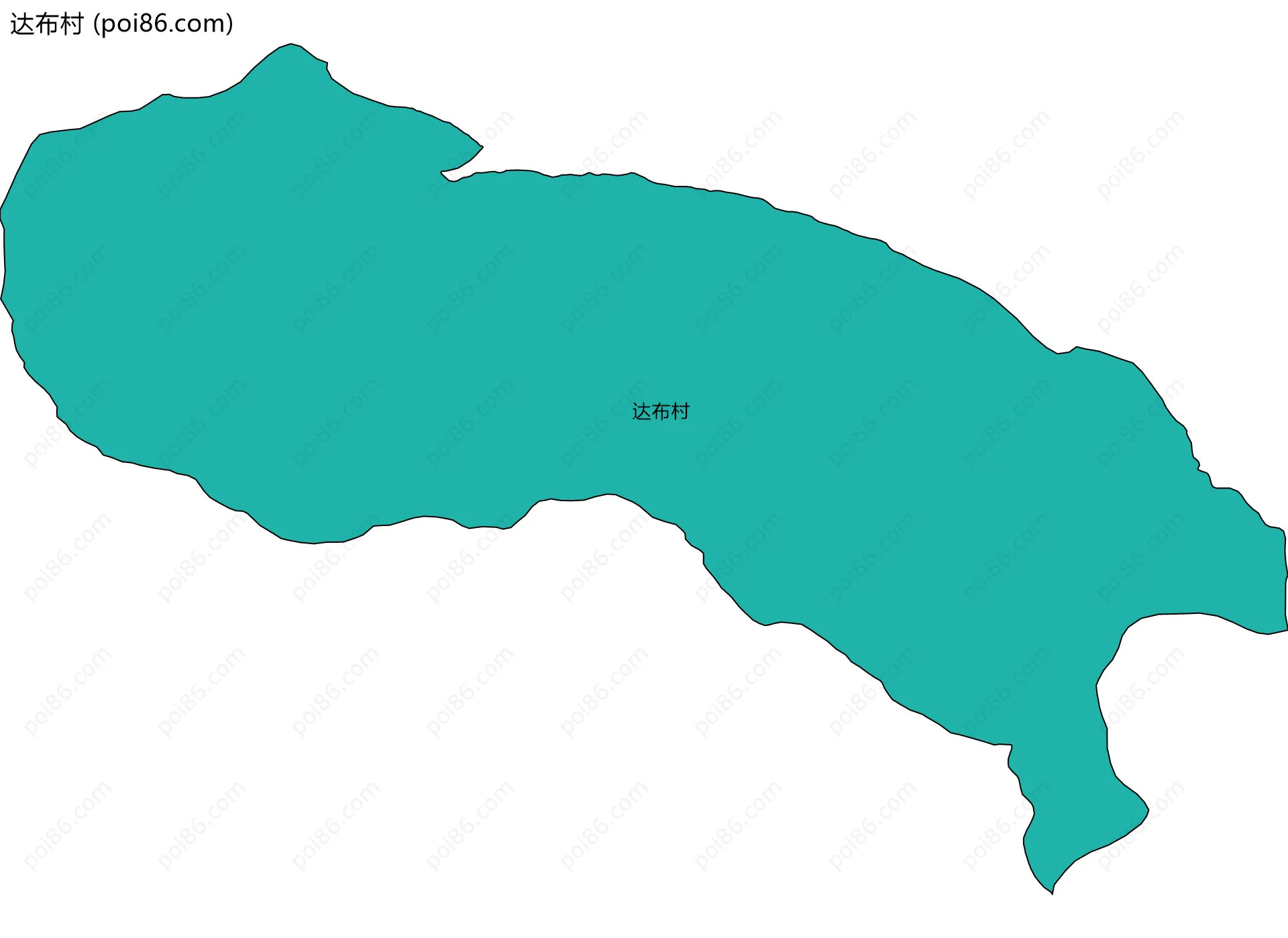 达布村边界地图