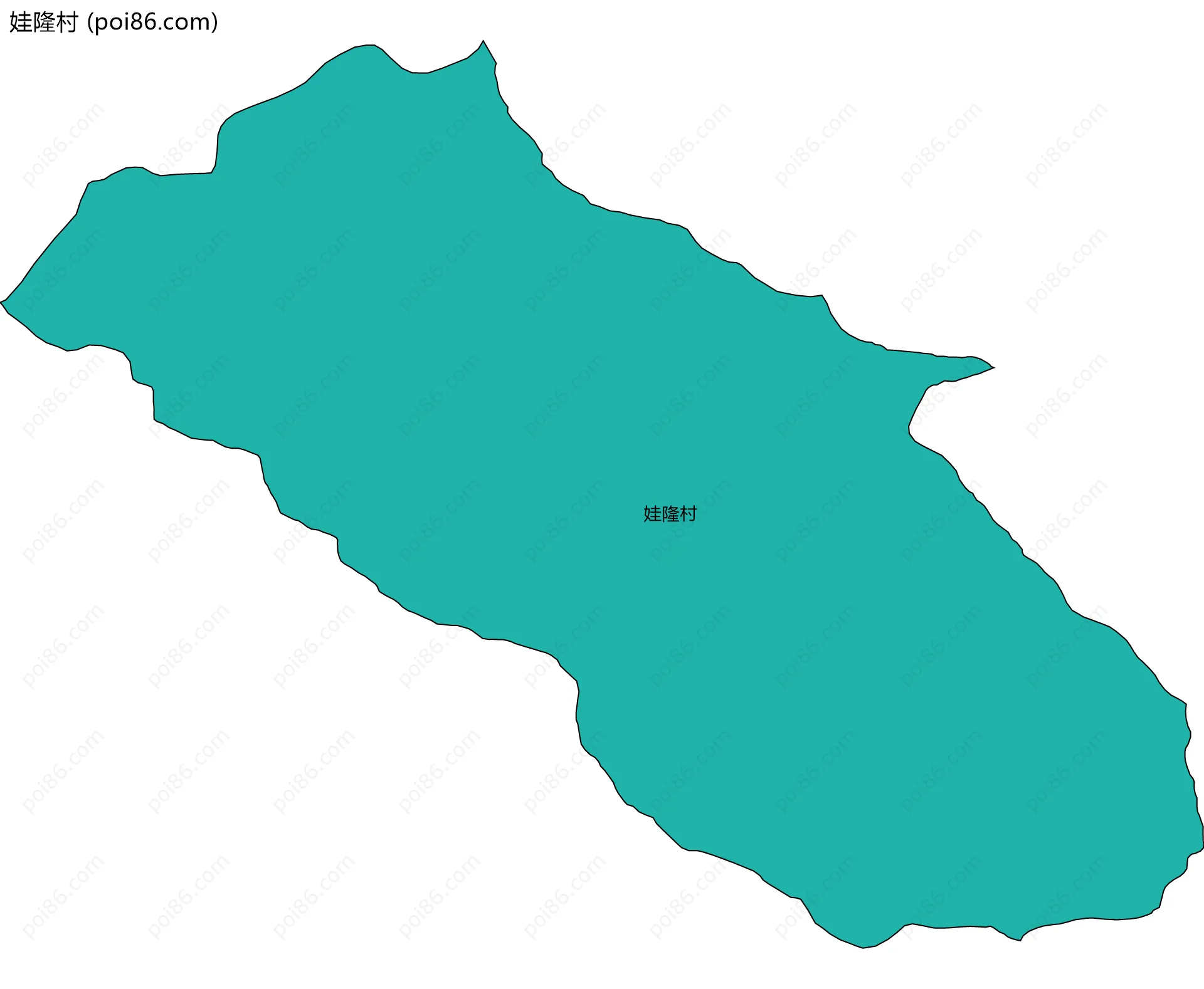 娃隆村边界地图