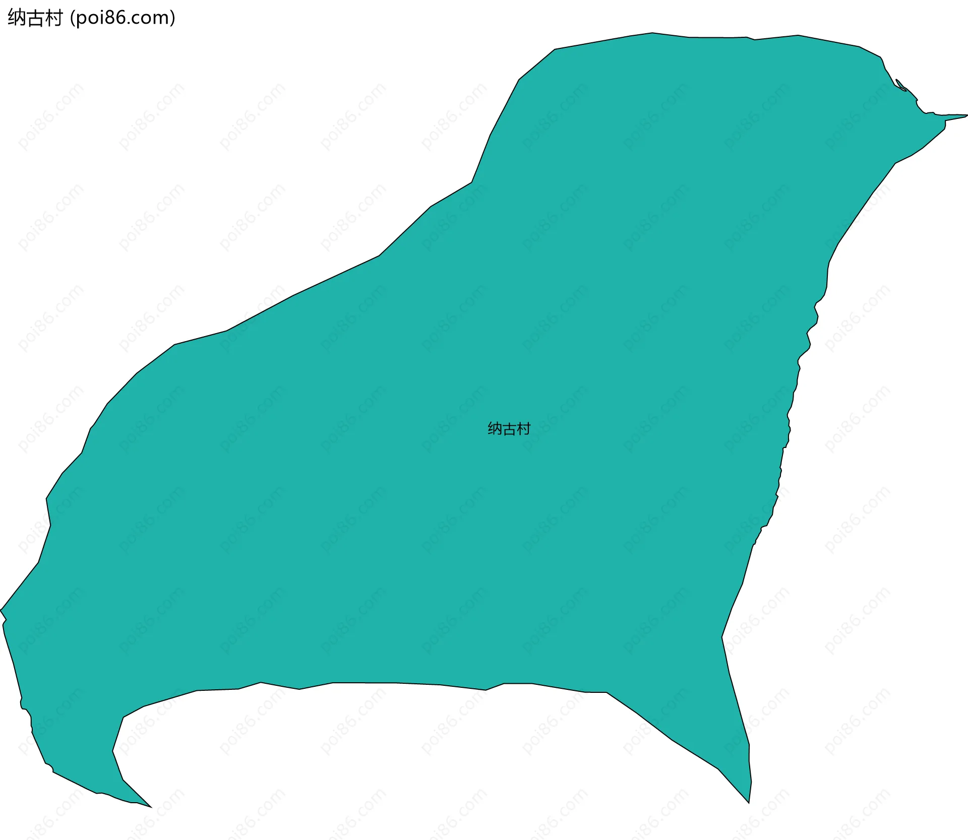 纳古村边界地图
