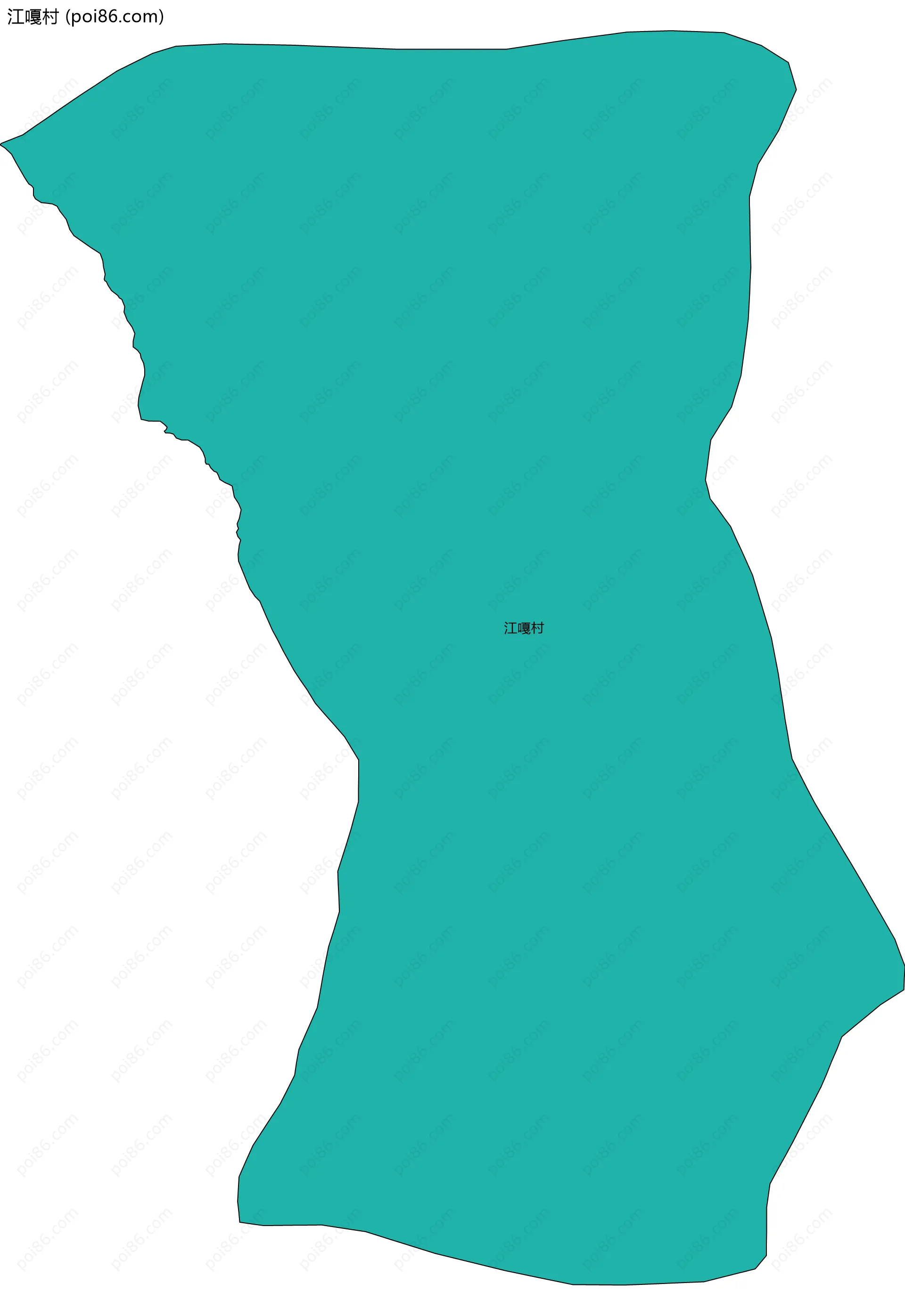 江嘎村边界地图