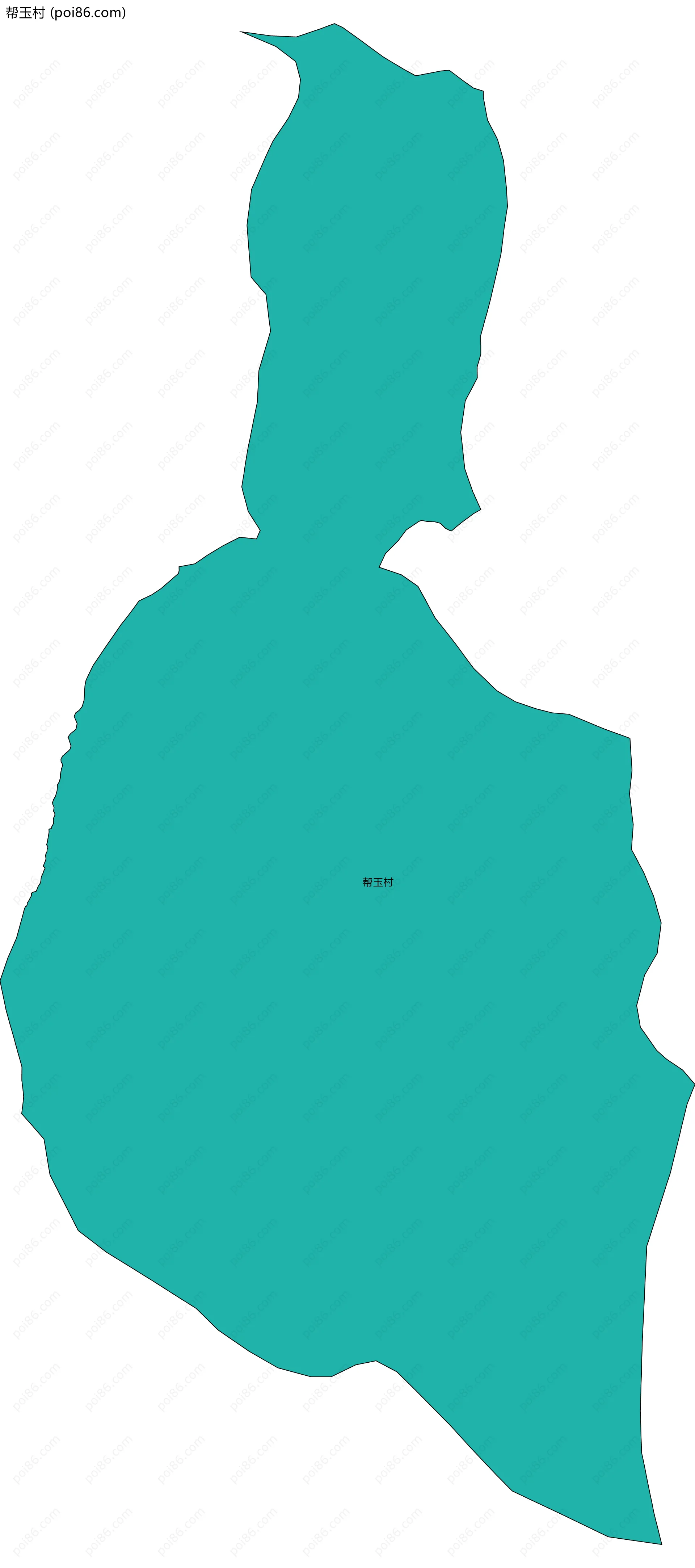 帮玉村边界地图