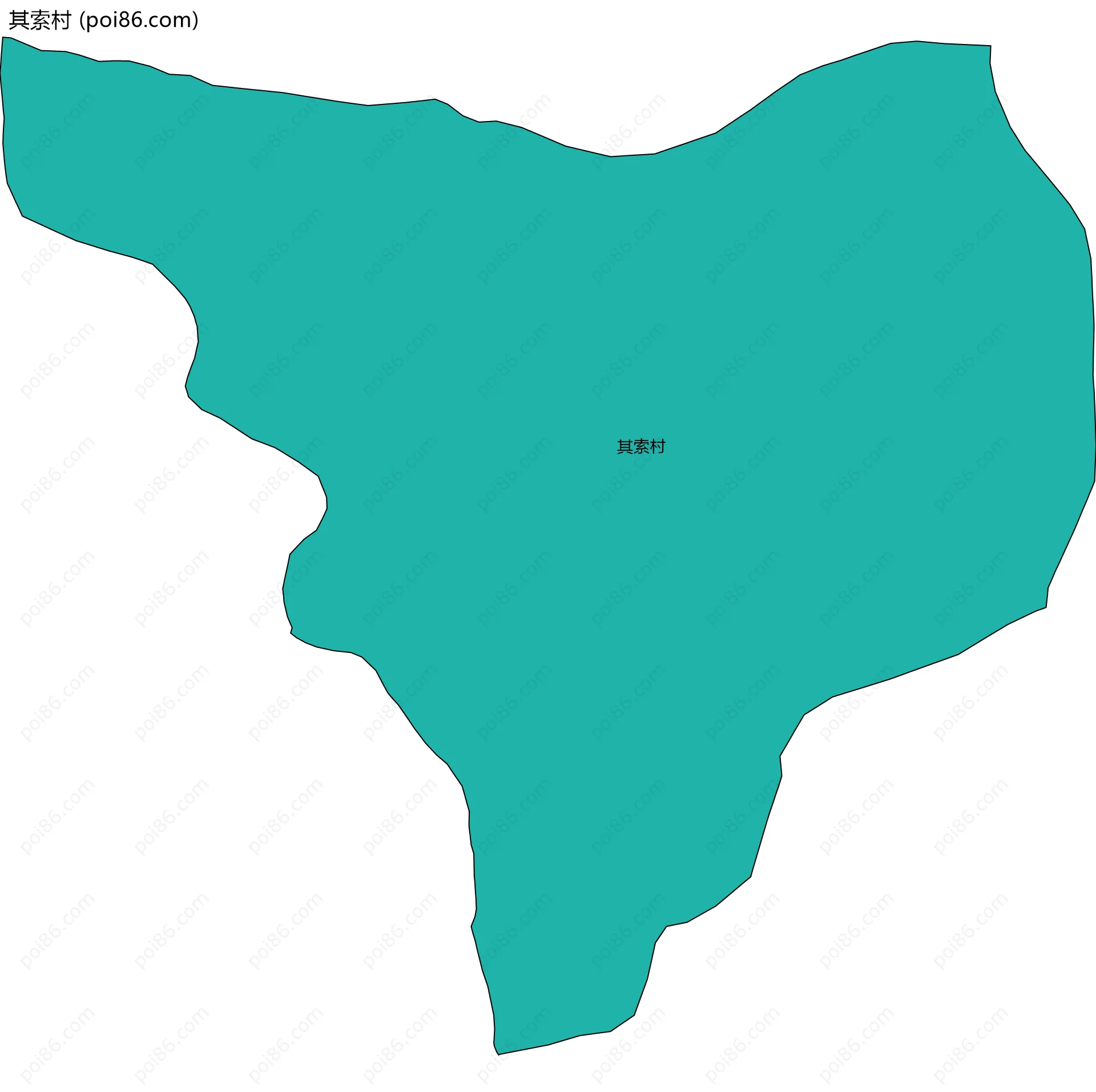 其索村边界地图