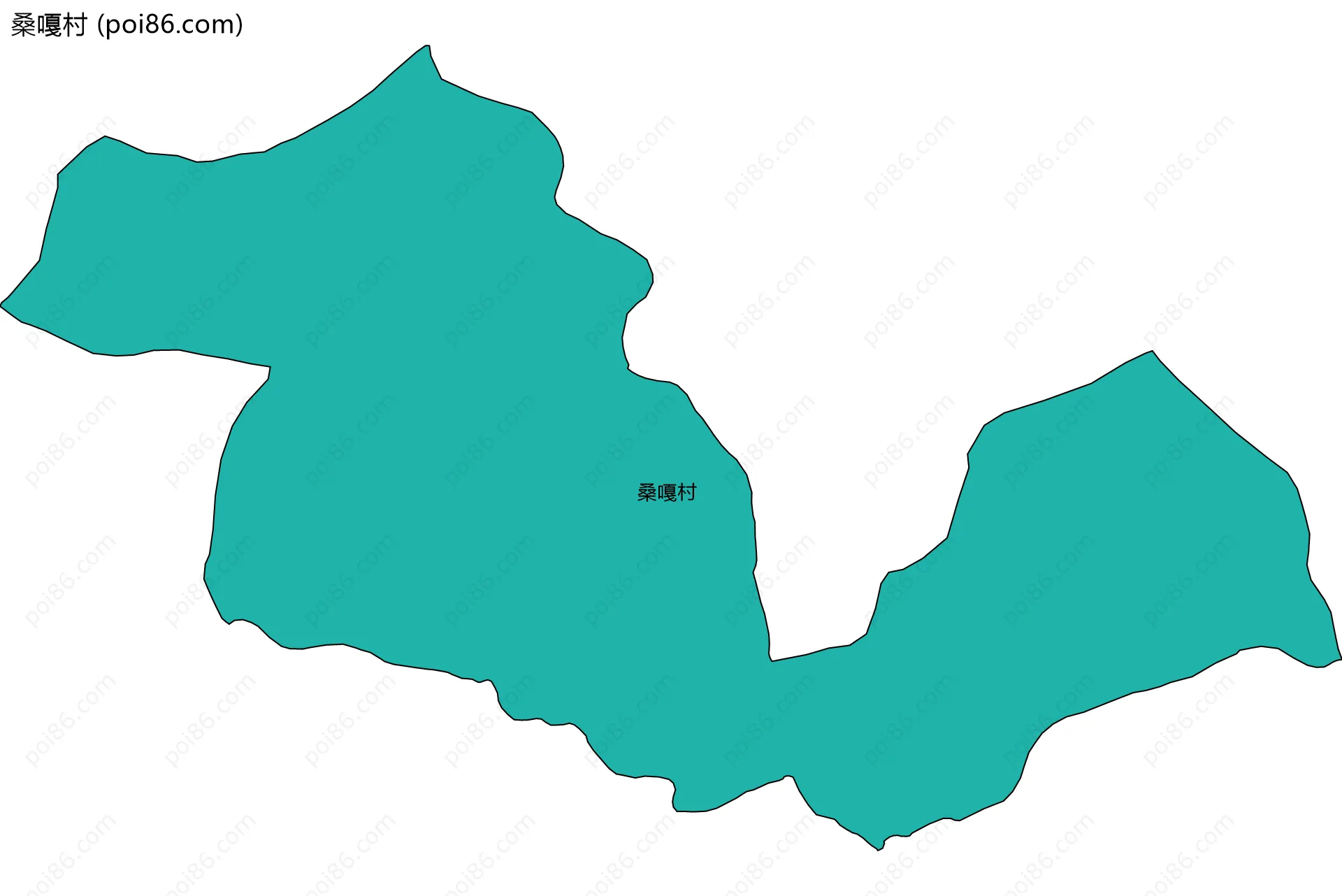 桑嘎村边界地图