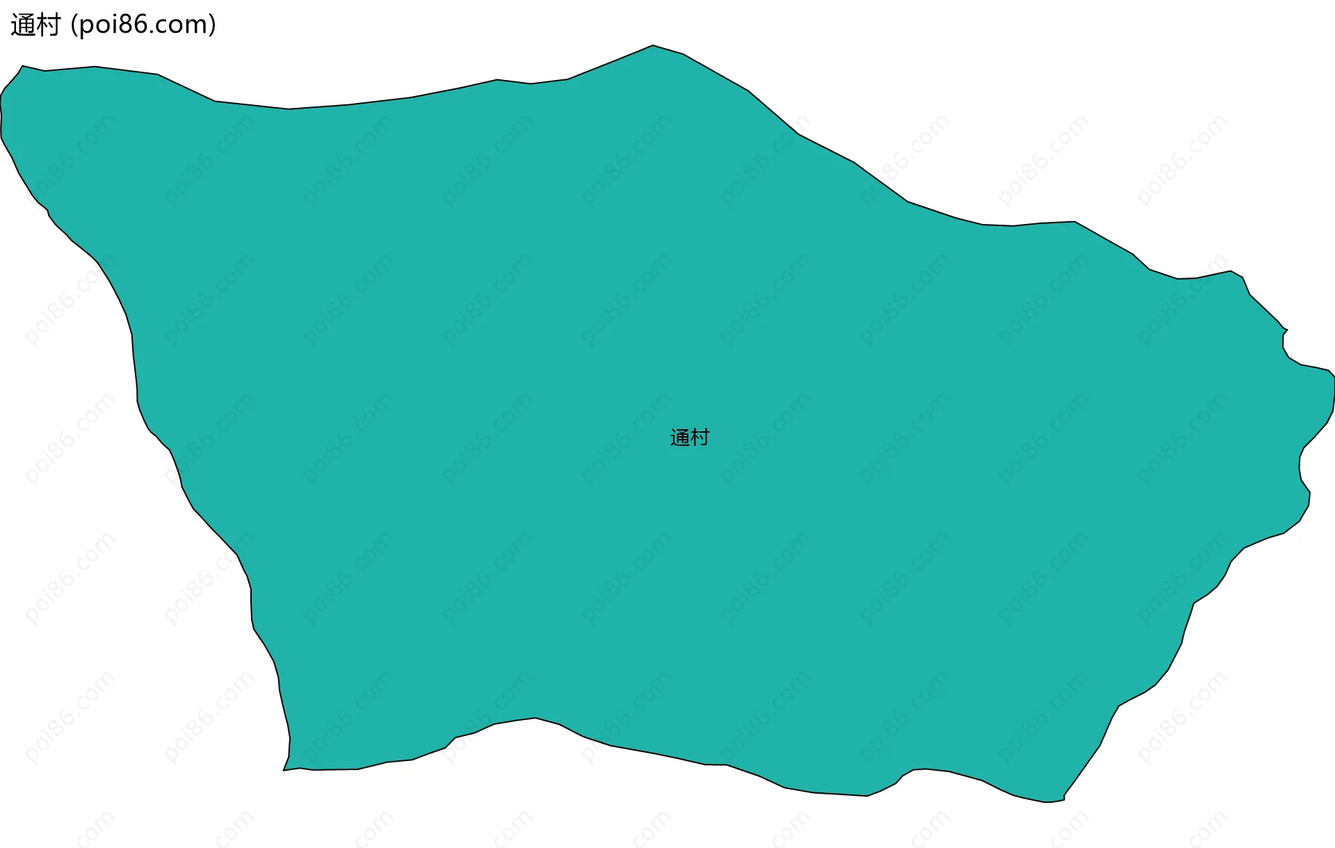 通村边界地图