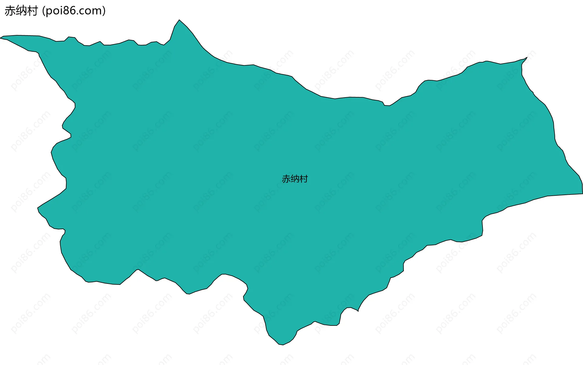 赤纳村边界地图