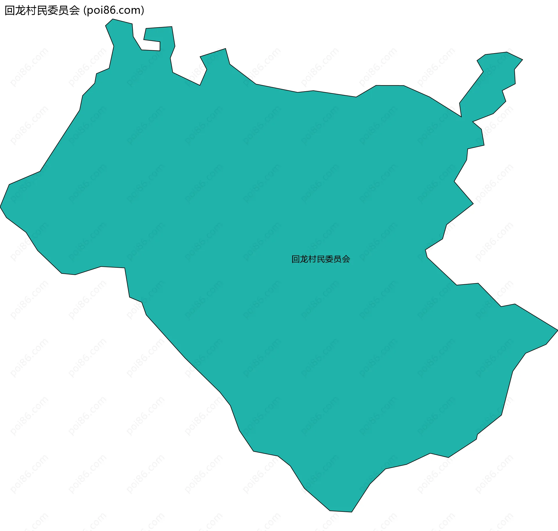 回龙村民委员会边界地图