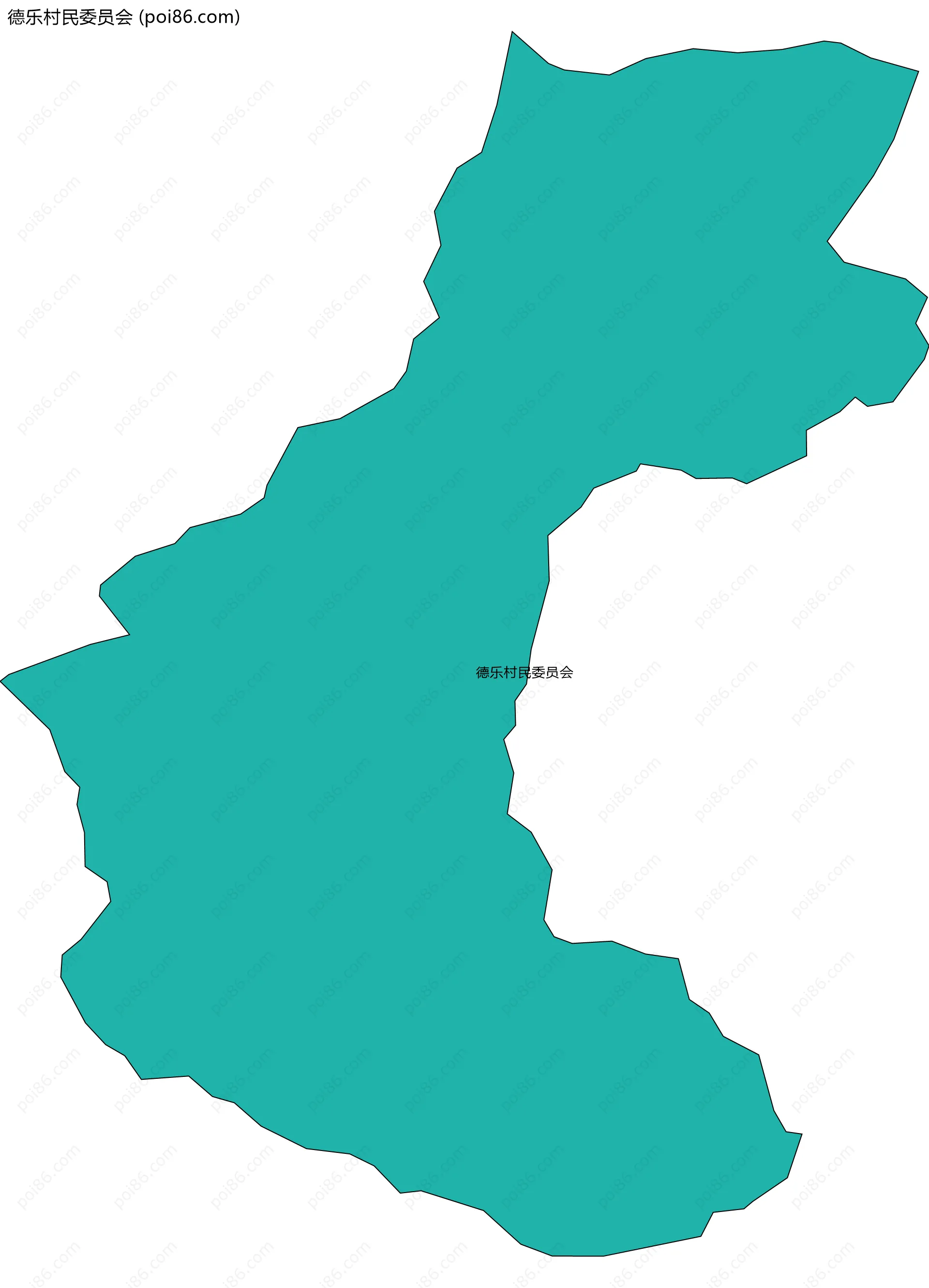 德乐村民委员会边界地图