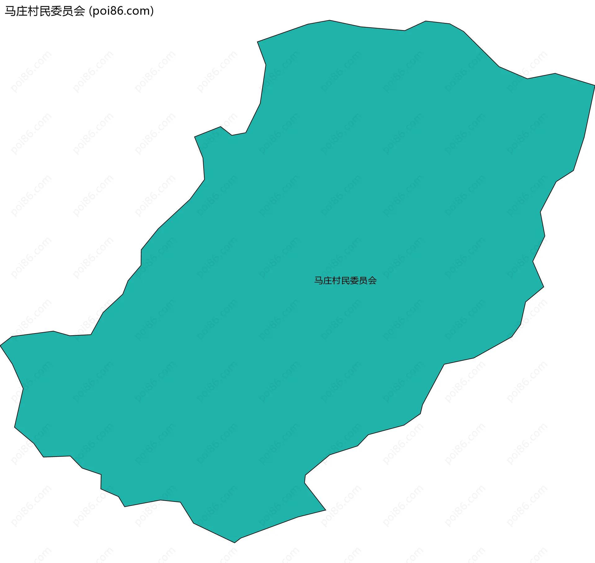 马庄村民委员会边界地图