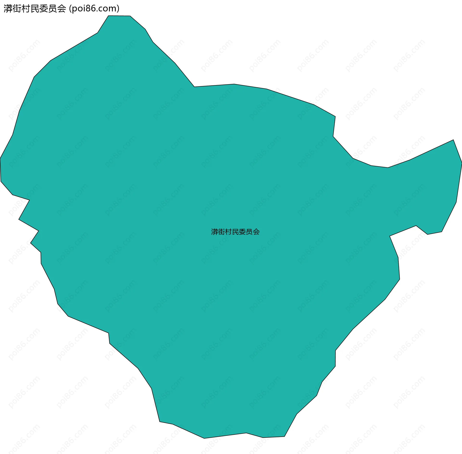 漭街村民委员会边界地图