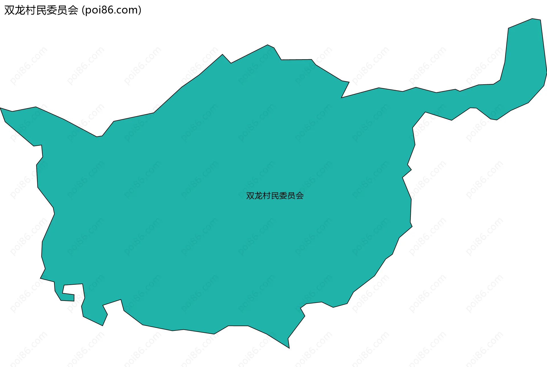 双龙村民委员会边界地图
